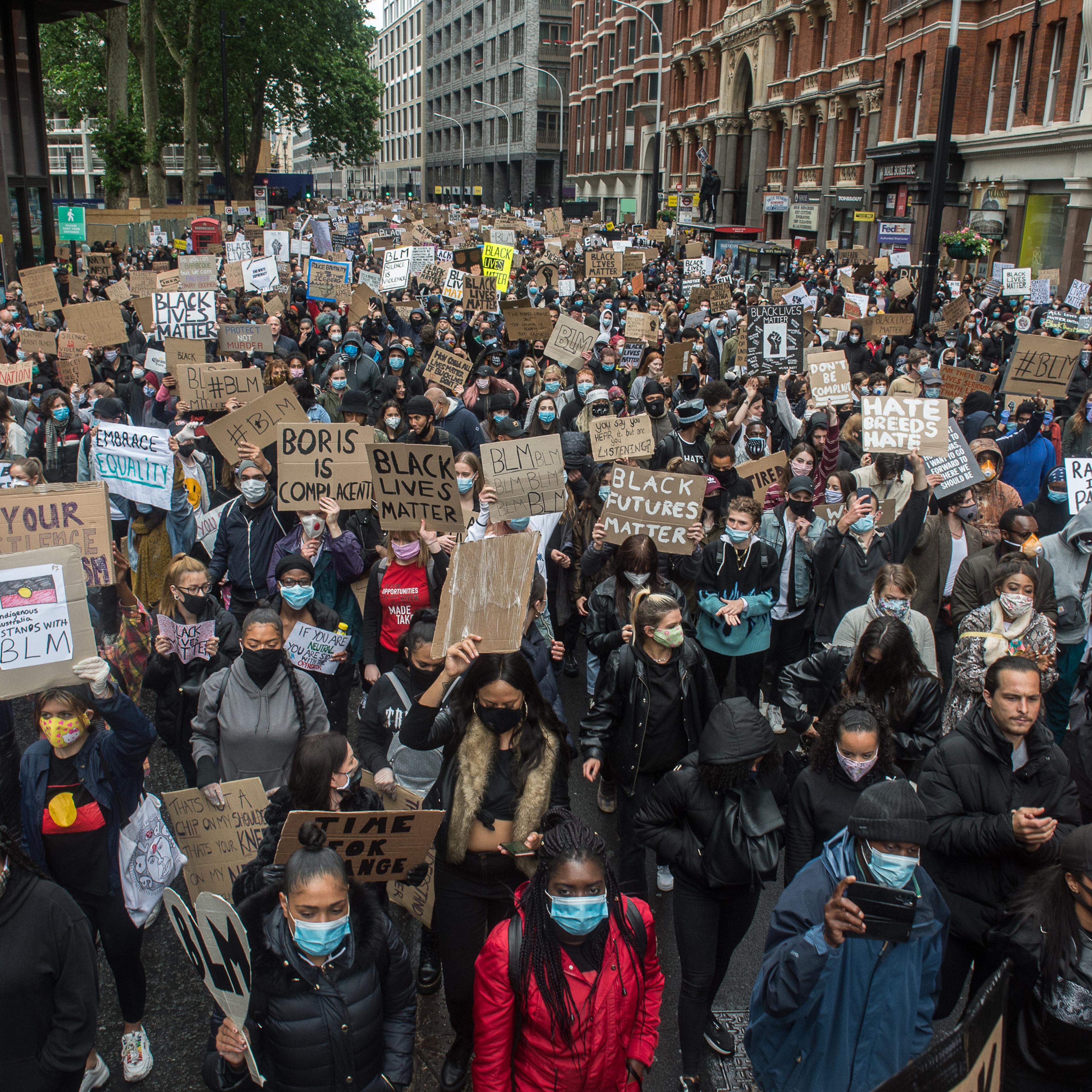 Black Lives Matter Demonstrations In UK Continue Into The Weekend