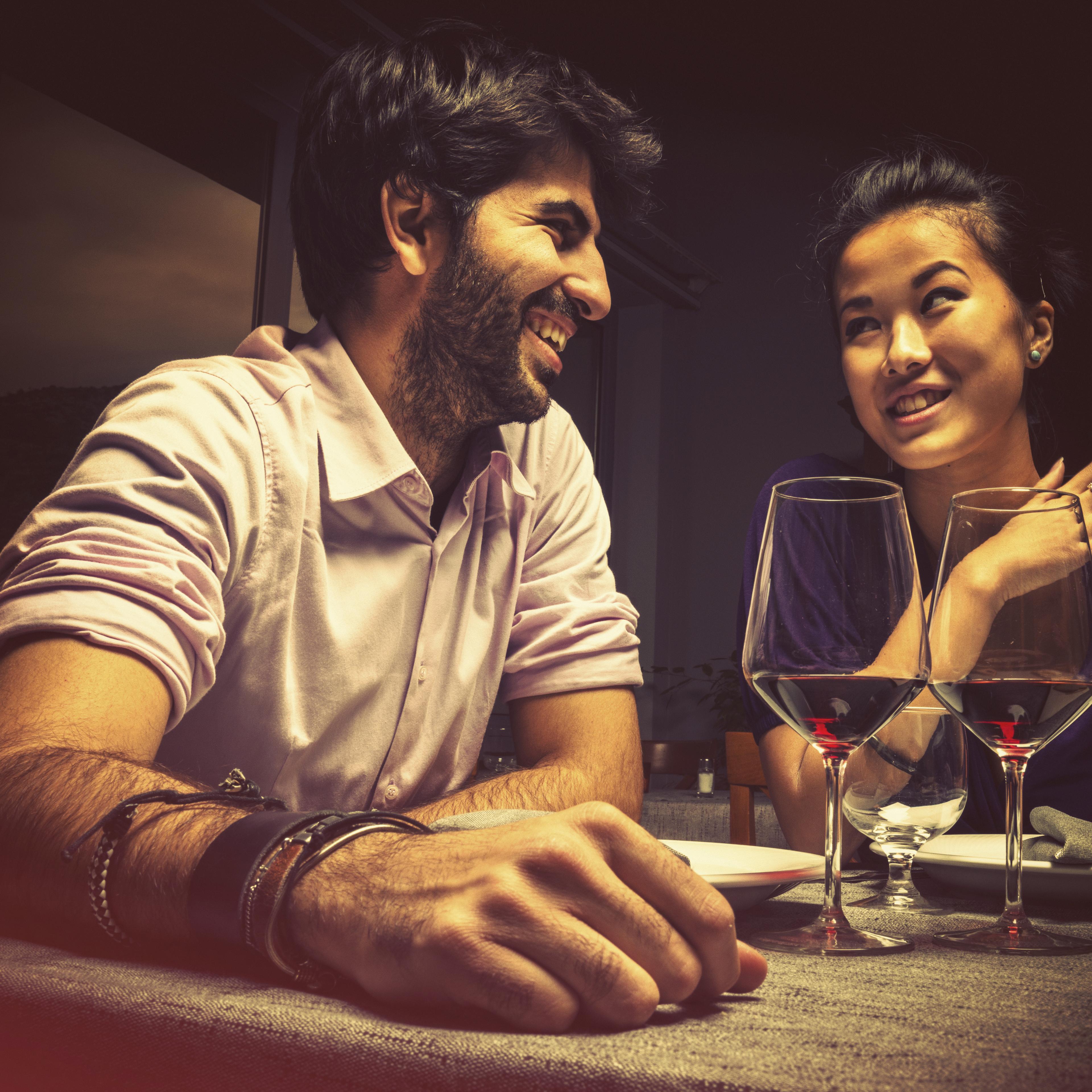 Couple at the restaurant