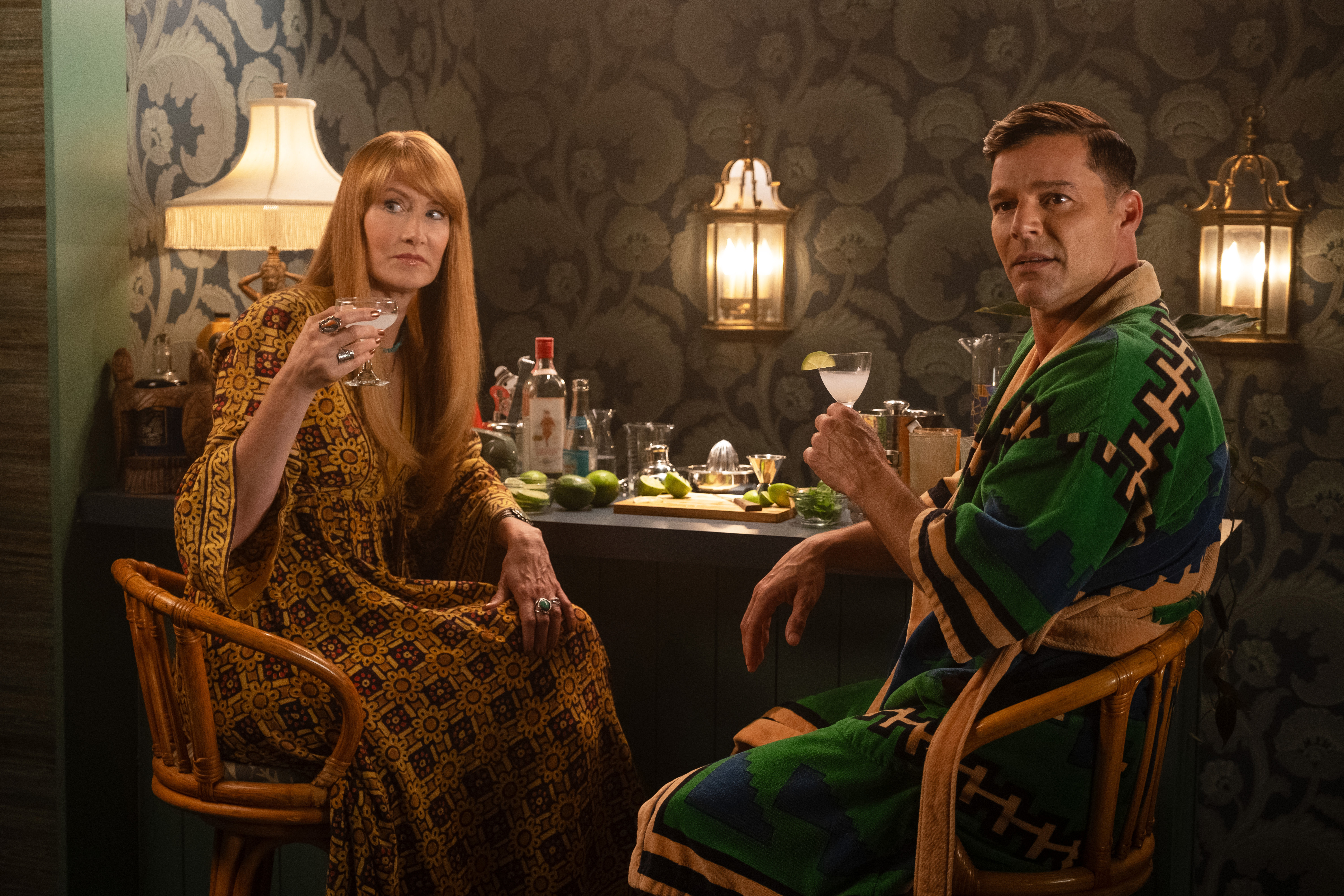 Laura Dern and Ricky Martin in <i>Palm Royale</i>
