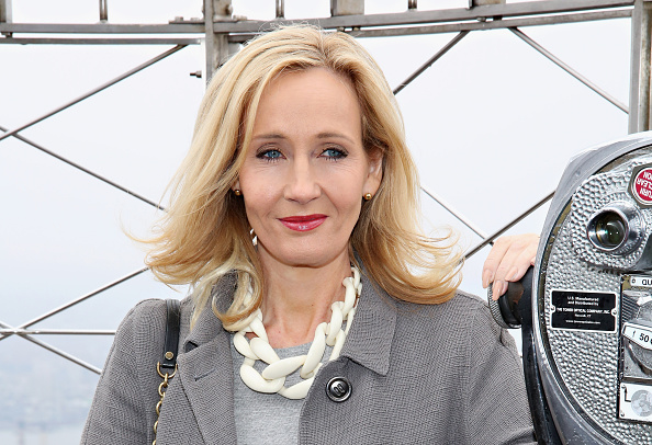 Founder and President of Lumos and Patron of Lumos USA/ Author J.K. Rowling ceremoniously lights the Empire State Building in LumosÕ colors of purple, blue and white to mark the US launch of her non-profit organization at The Empire State Building on Apr