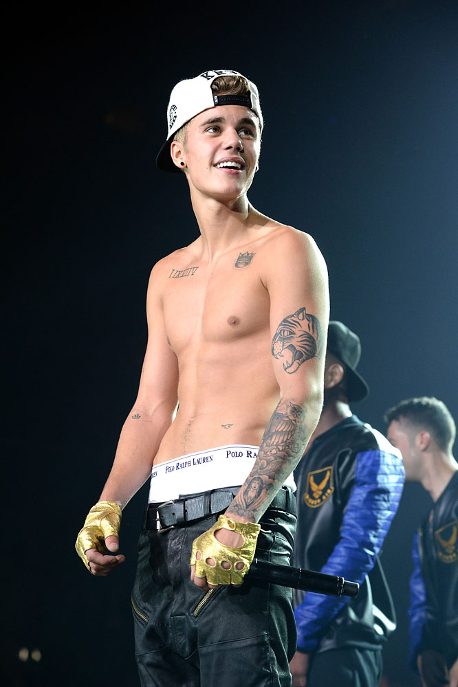 Justin Bieber performs at Staples Center on June 24, 2013 in Los Angeles.