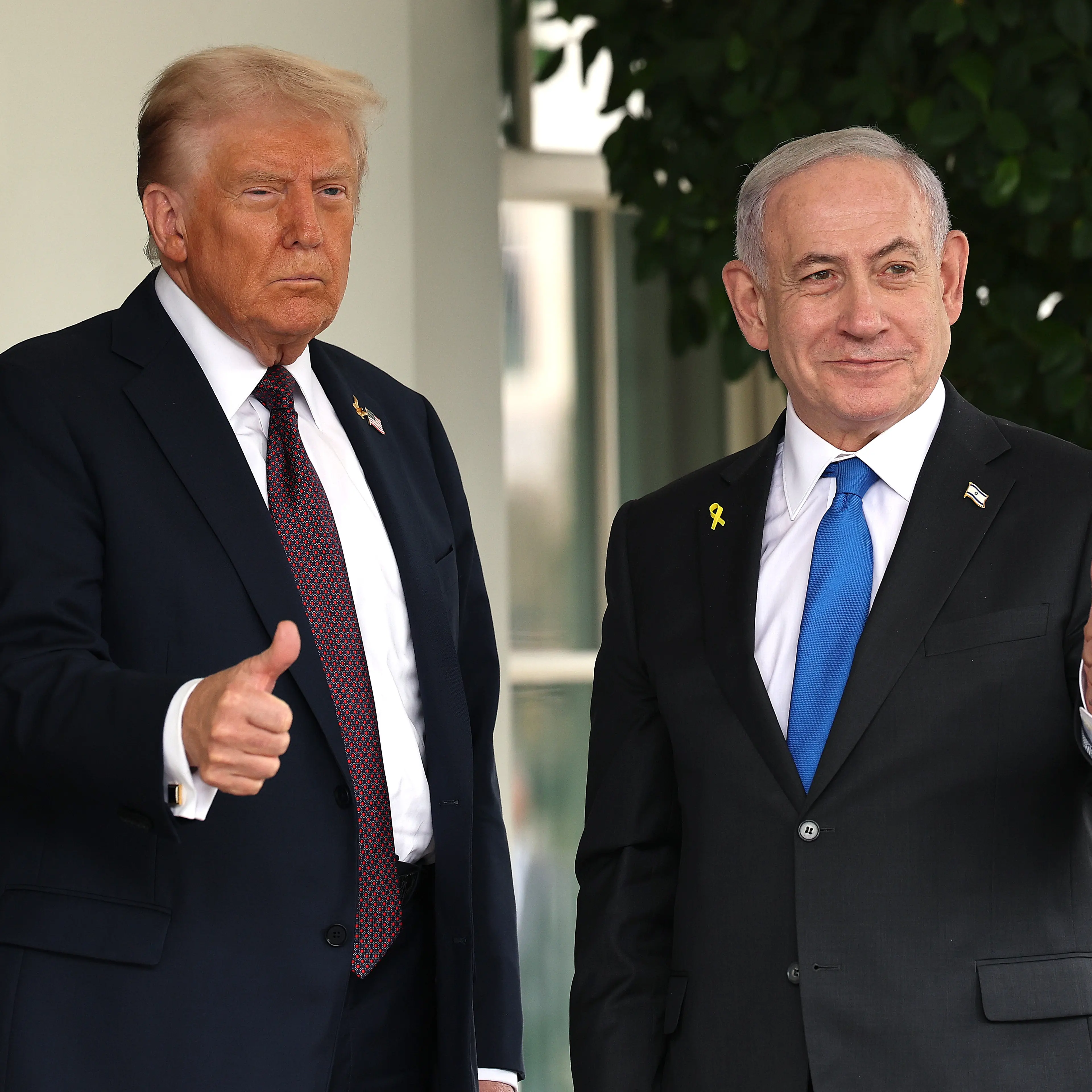 Israel's Benjamin Netanyahu Meets With Trump At The White House