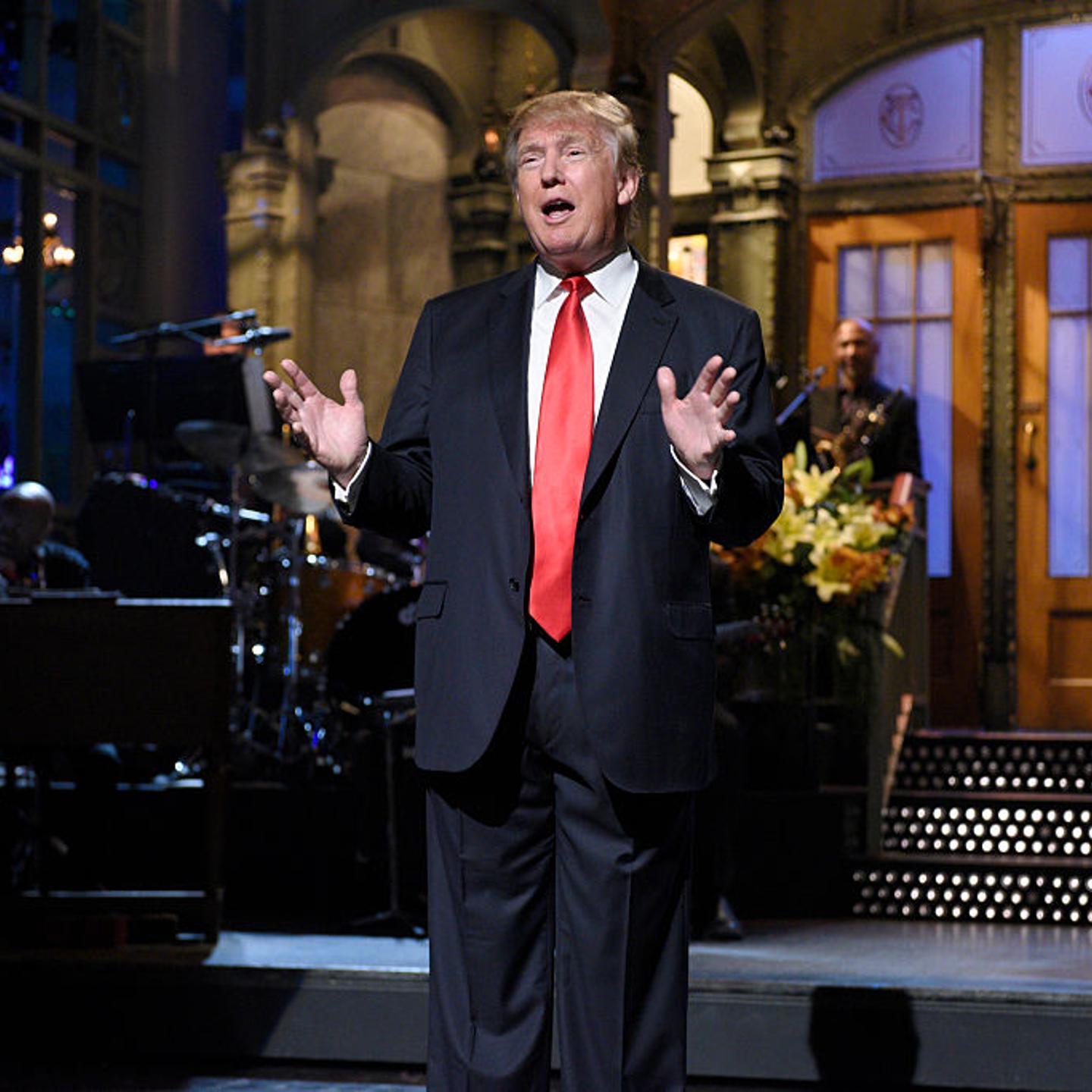 Donald Trump on "Saturday Night Live" during the monologue on Nov. 7, 2015.