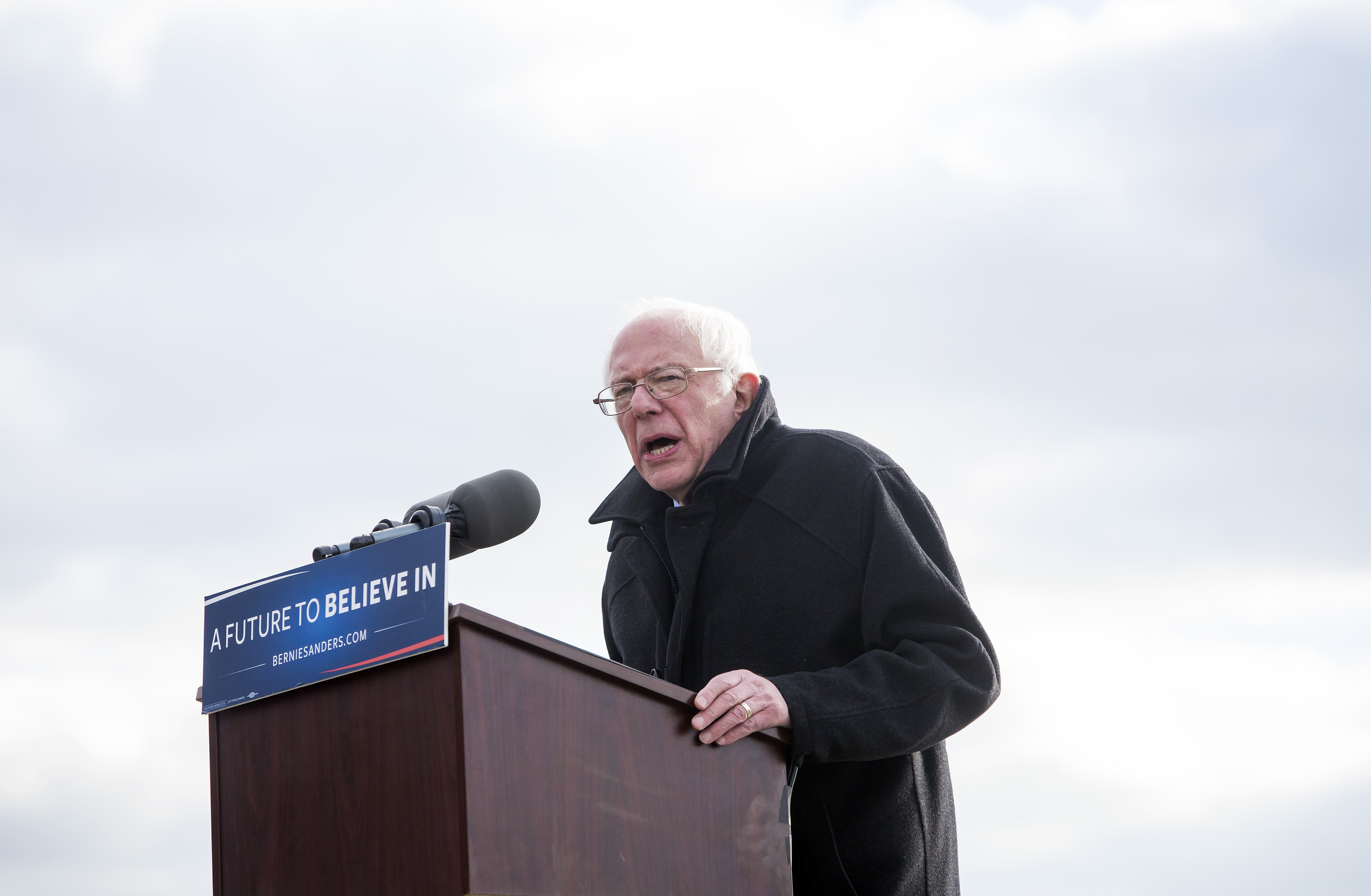 Democratic Presidential Candidate Bernie Sanders Campaigns In New York City