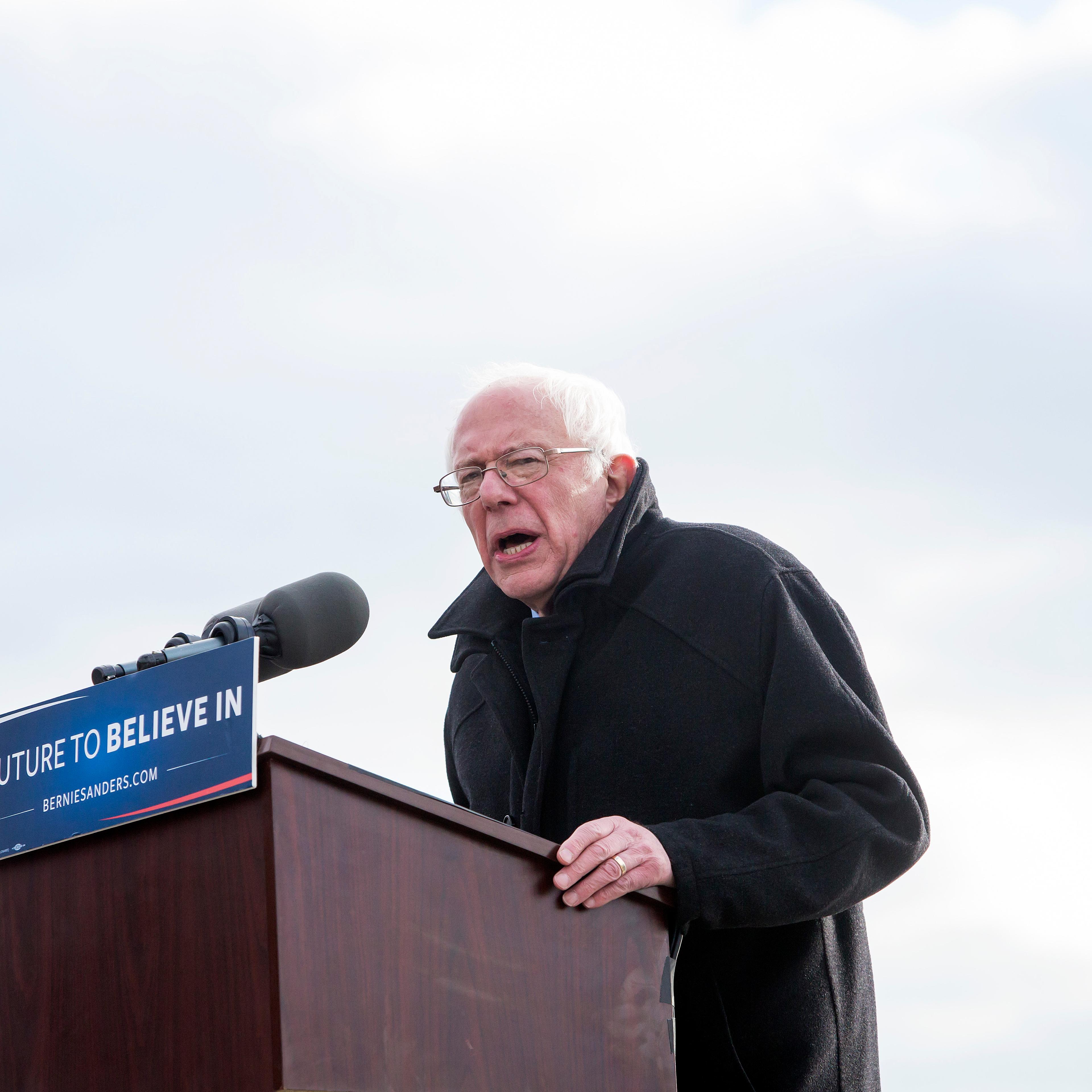 Democratic Presidential Candidate Bernie Sanders Campaigns In New York City