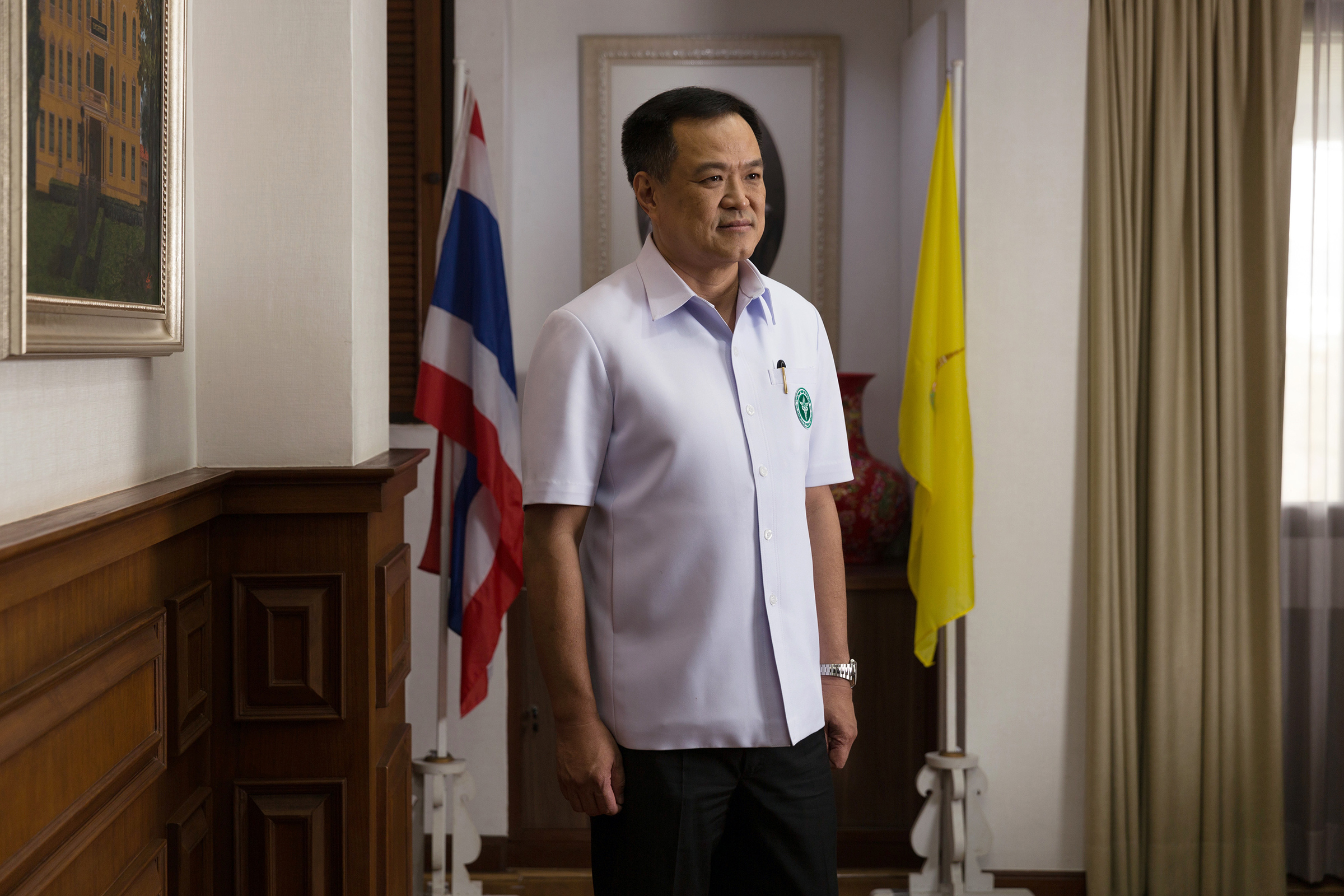 Anutin Charnvirakul, Thailand's deputy prime minister and health minister, at his office in Bangkok on Feb. 8, 2021.