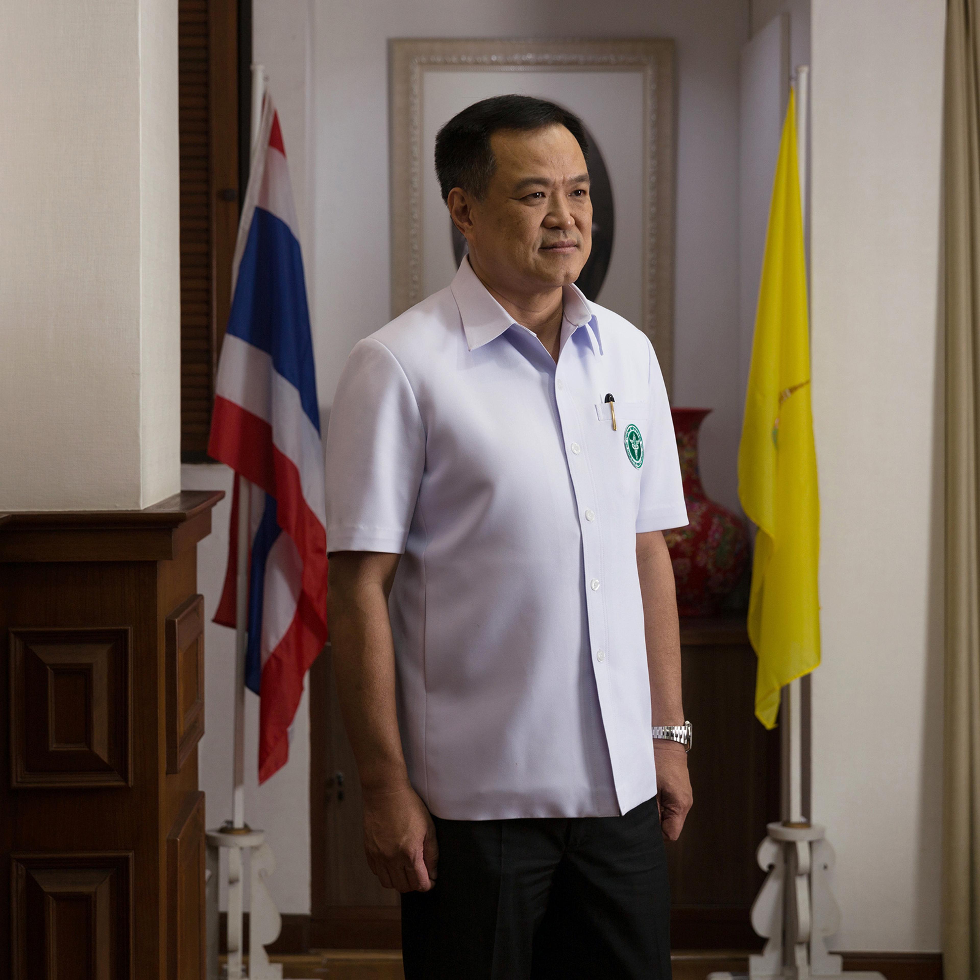 Anutin Charnvirakul, Thailand's deputy prime minister and health minister, at his office in Bangkok on Feb. 8, 2021.