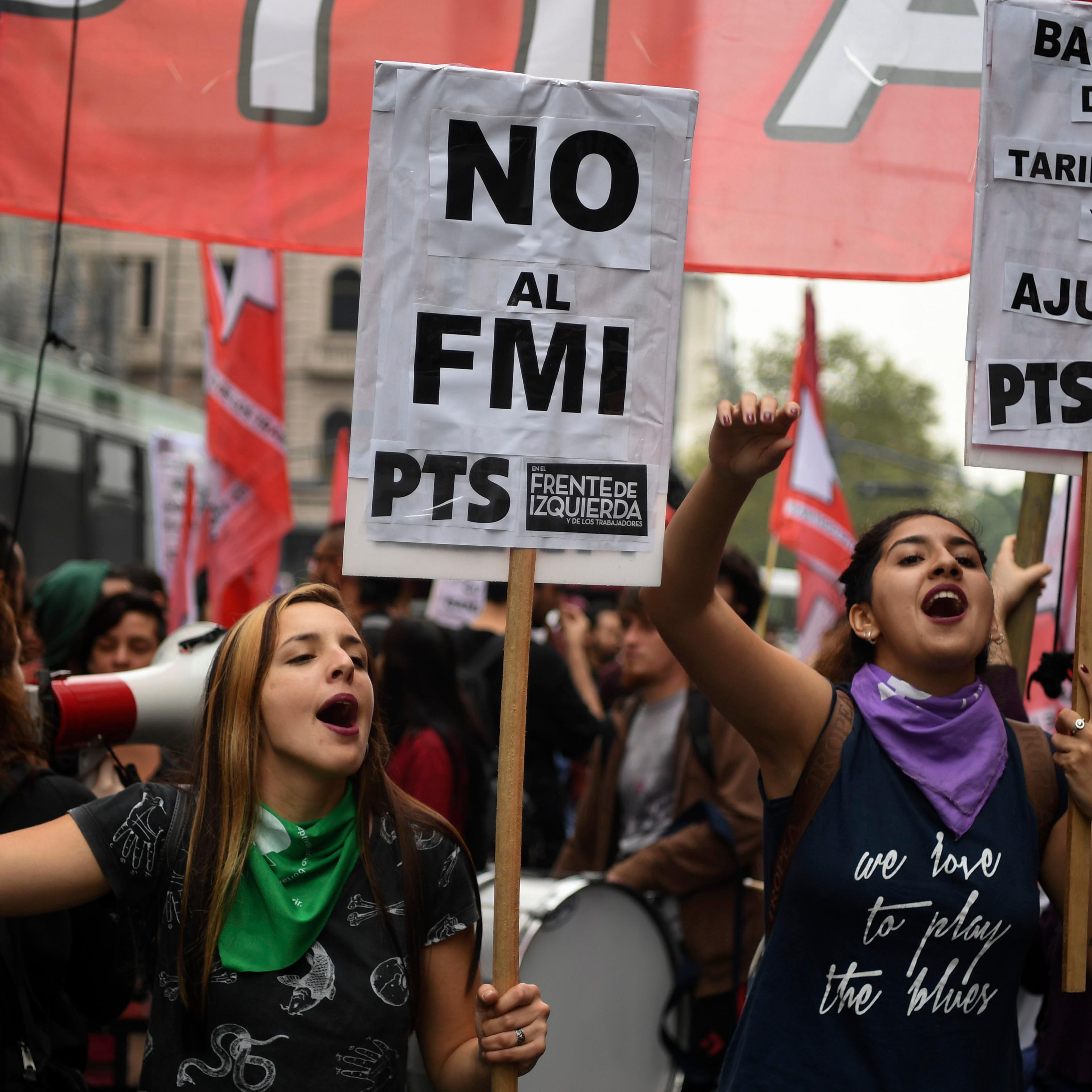 ARGENTINA-ECONOMY-IMF-PROTEST