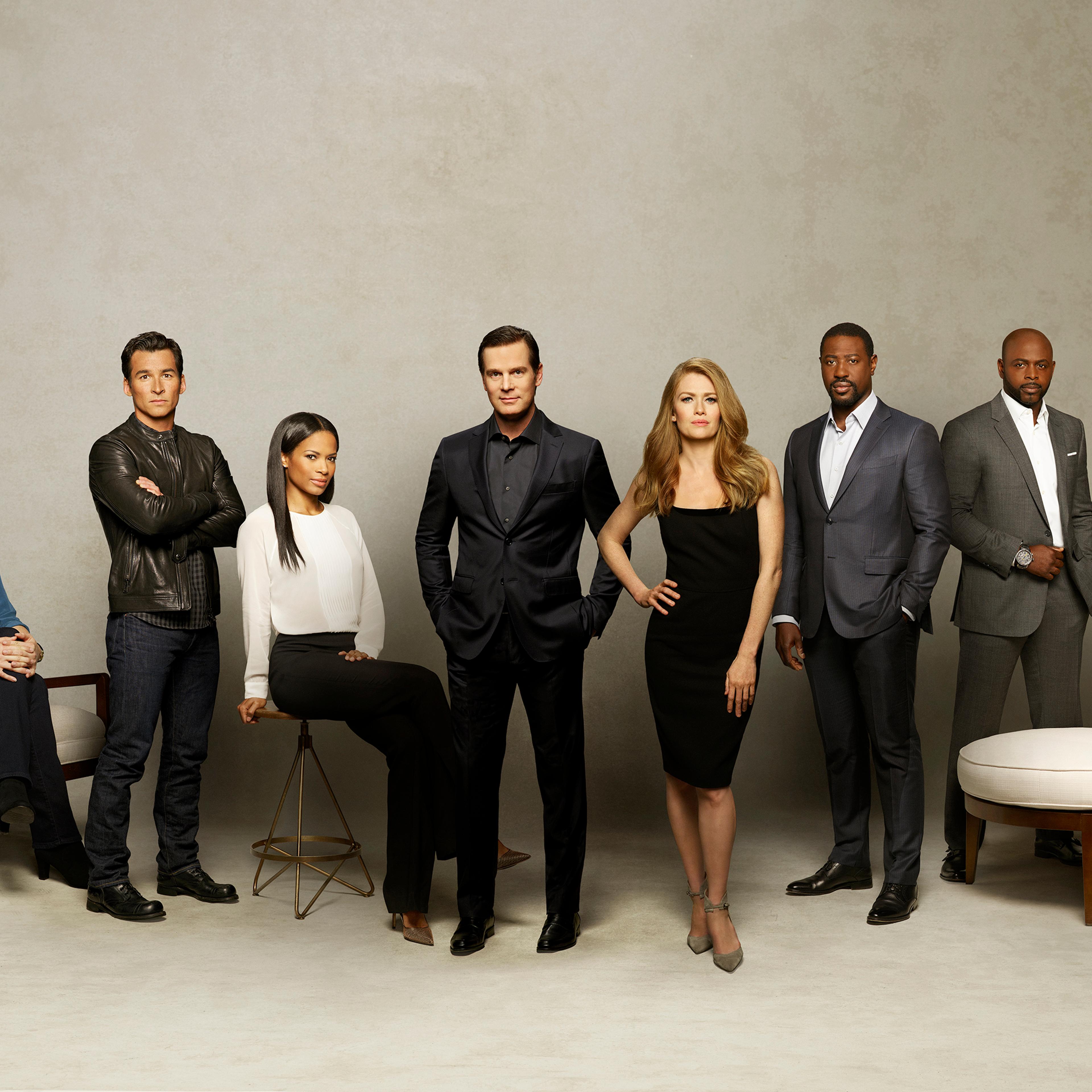 ABC's 'The Catch' stars Elvy Yost as Sophie, Jay Hayden as Danny, Rose Rollins as Valerie, Peter Krause as Benjamin, Mireille Enos as Alice, Jackie Ido as Jules, Alimi Ballard as Reggie and Sonya Walger as Margot.