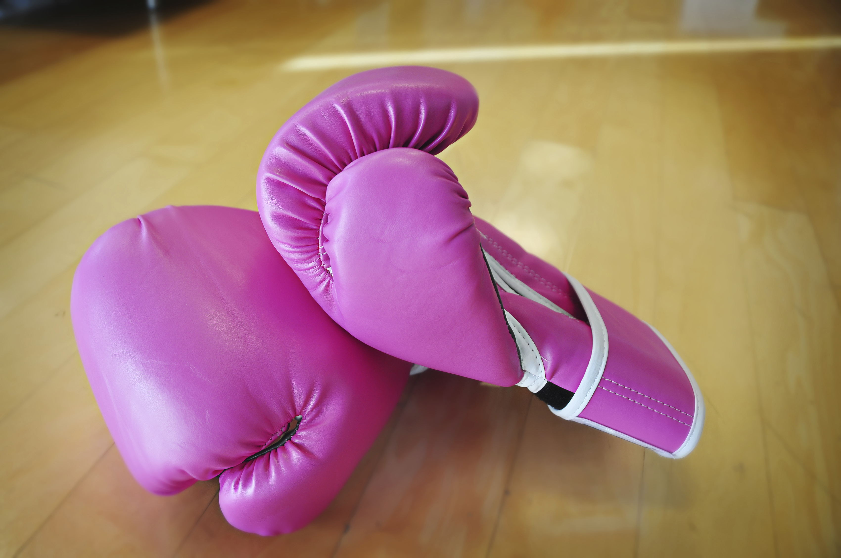 pink boxing gloves