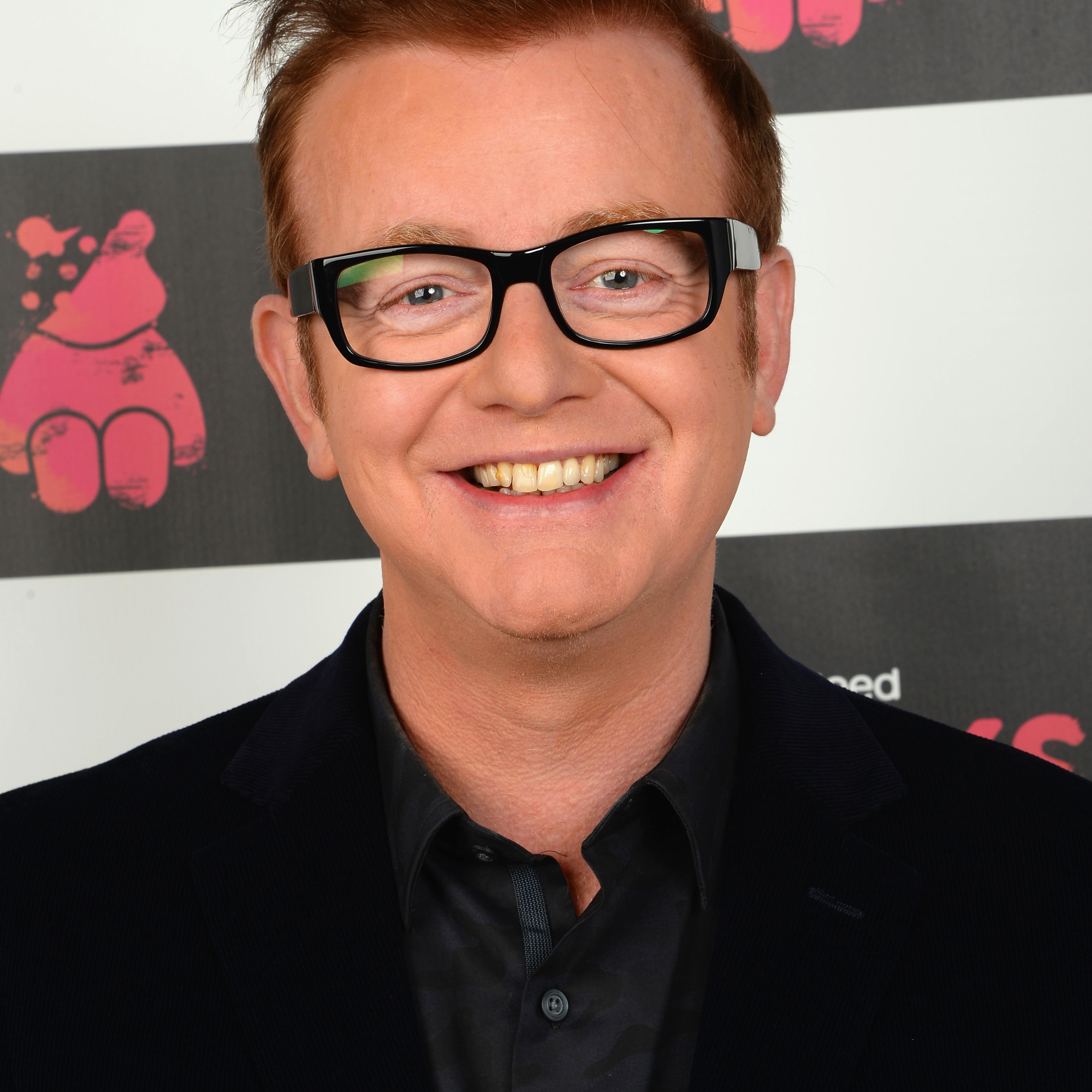 Host Chris Evans poses backstage during the 'BBC Children In Need Rocks' at Eventim on Nov. 12, 2013 in London.
