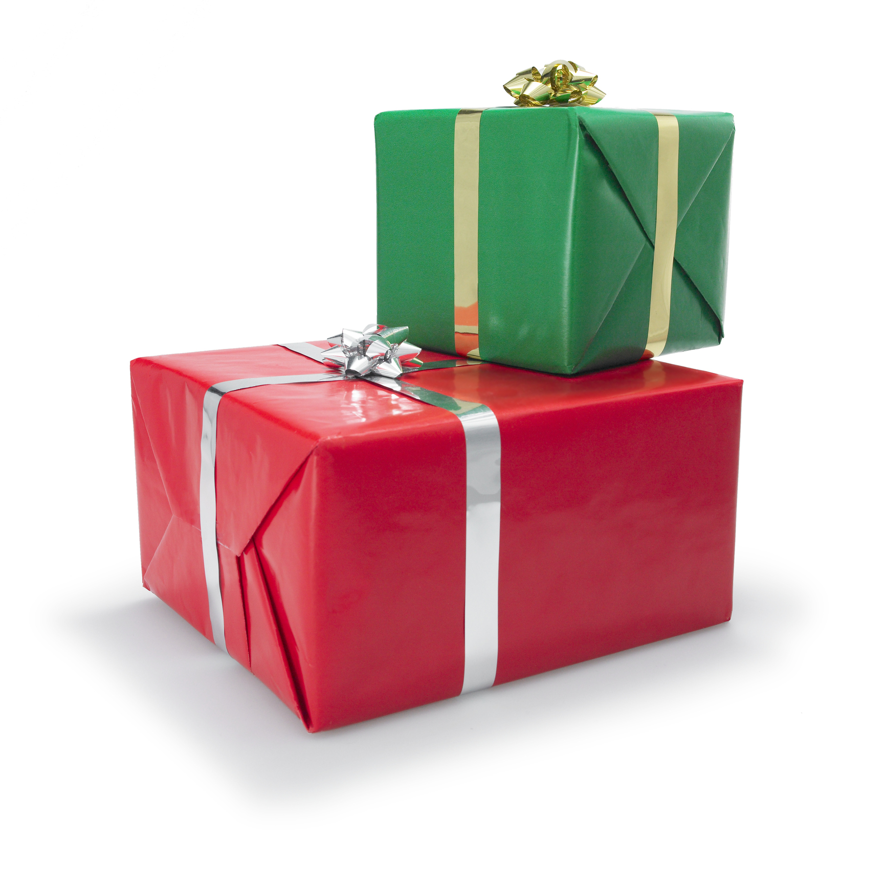 Christmas gift boxes, close-up