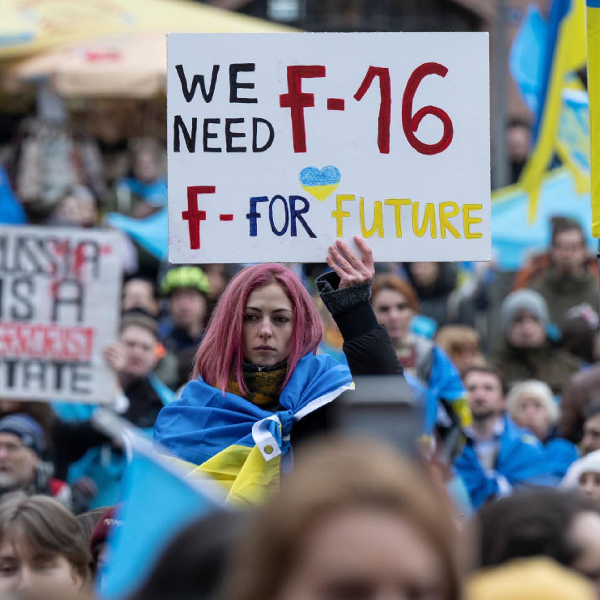 Anniversary of the beginning of the war Ukraine - rally in Frankfurt/Main