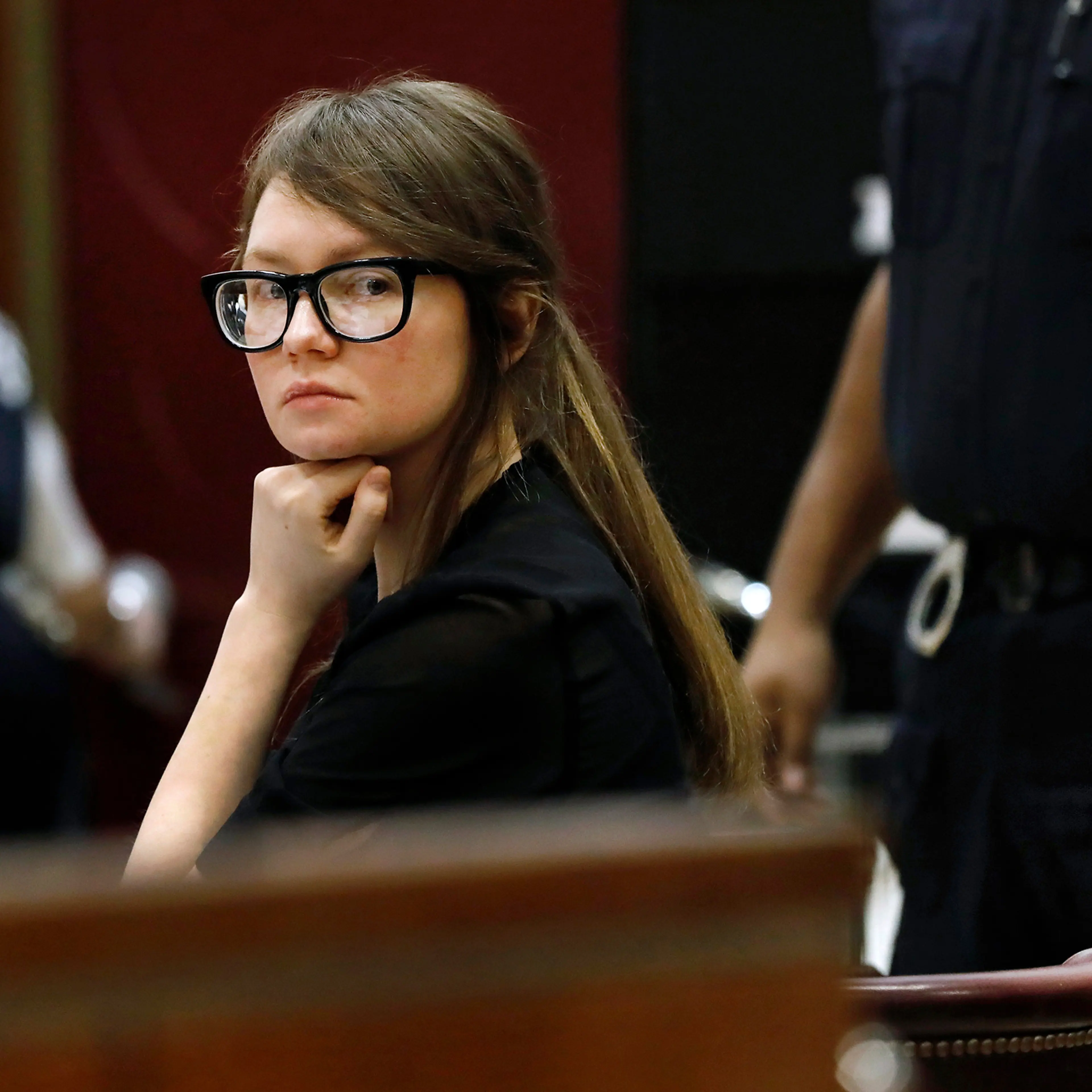Anna Sorokin sits at the defense table during jury deliberations in her trial at New York State Supreme Court, April 25, 2019.