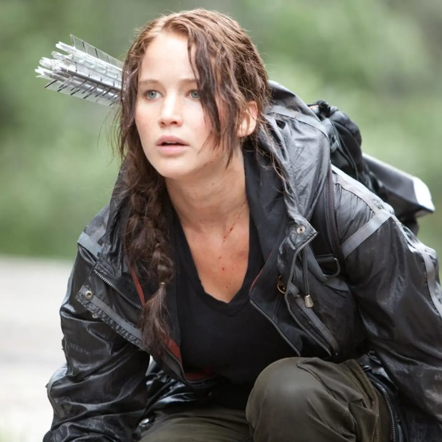 Jennifer Lawrence as Katniss Everdeen in "The Hunger Games."