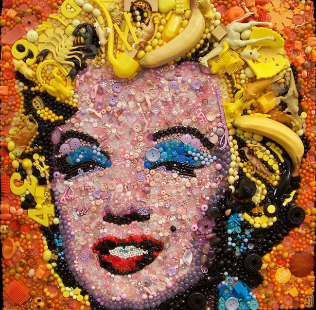 Pink Marilyn, after Warhol