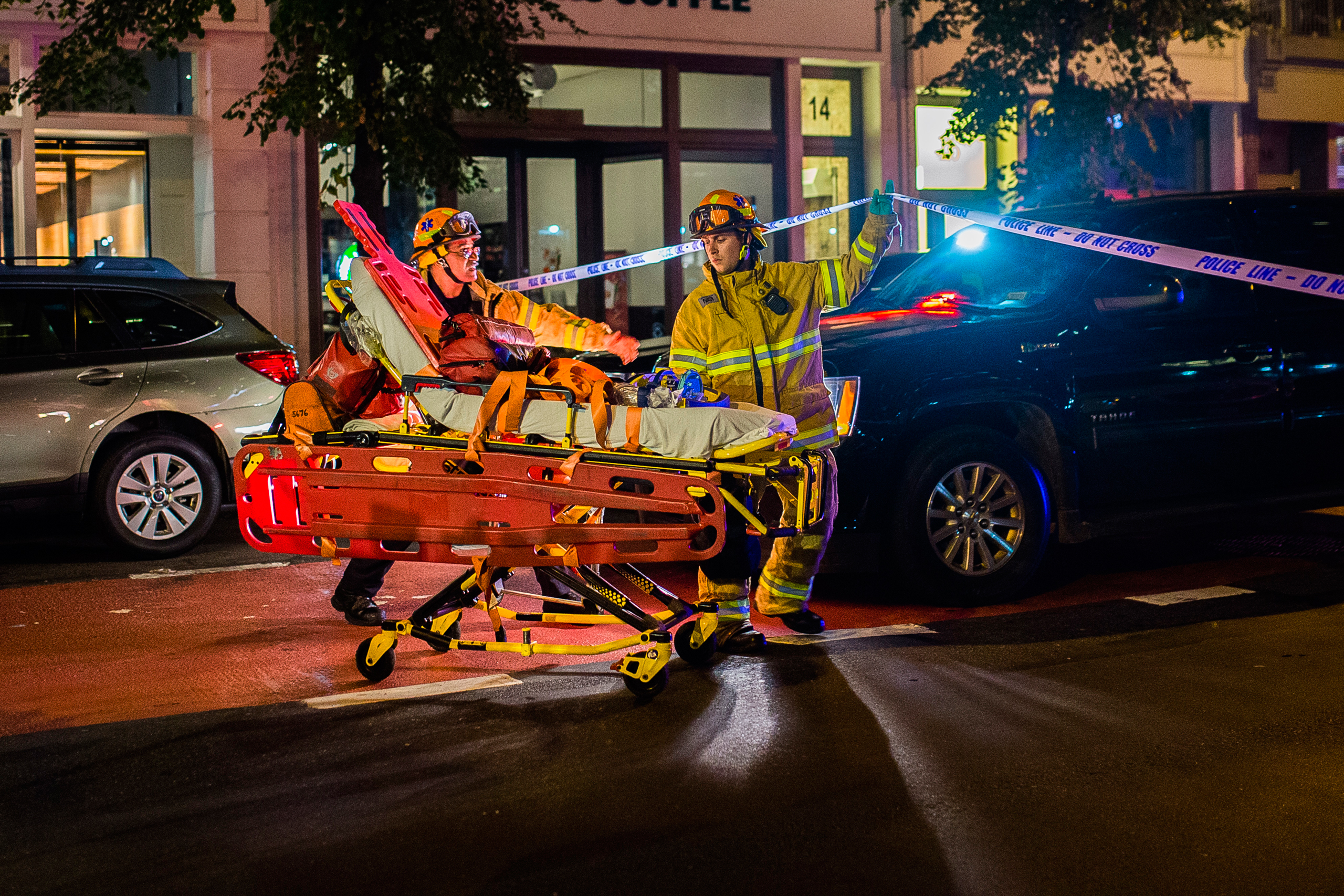 Firefighters arrive at the scene of an apparent explosion in Manhattan's Chelsea neighborhood, in New York, Saturday, Sept. 17, 2016. A law enforcement official tells The Associated Press that an explosion in the Chelsea neighborhood appears to have come