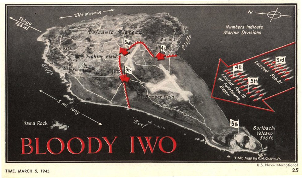 Iwo Jima Map