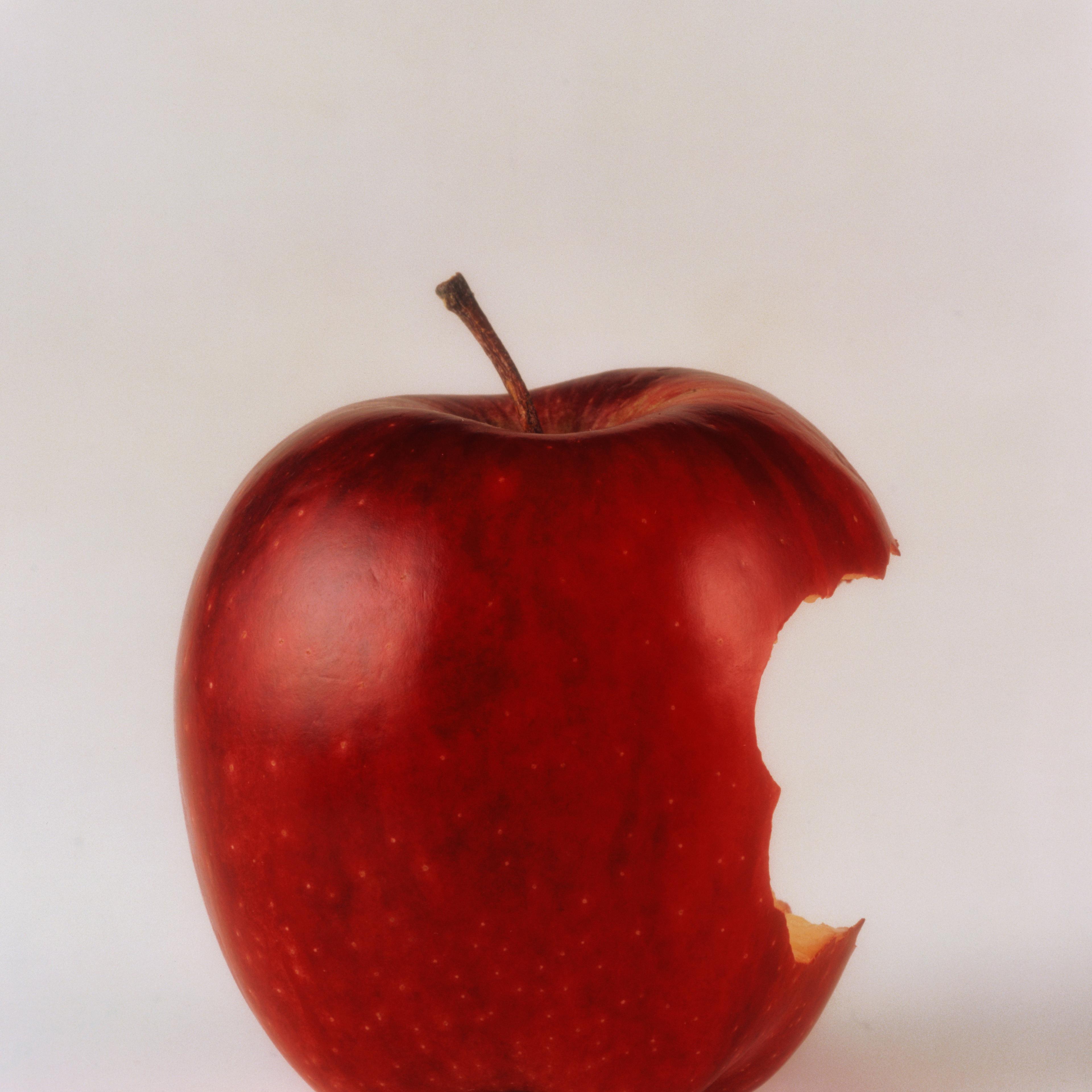 red-apple-bitten
