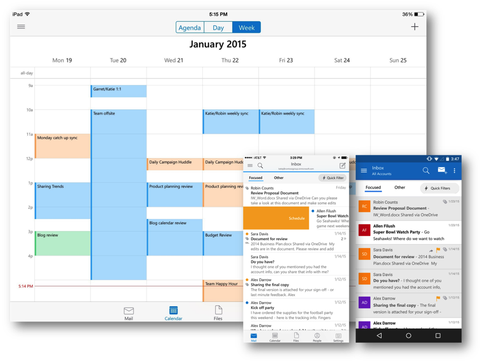 Outlook for iOS and Android