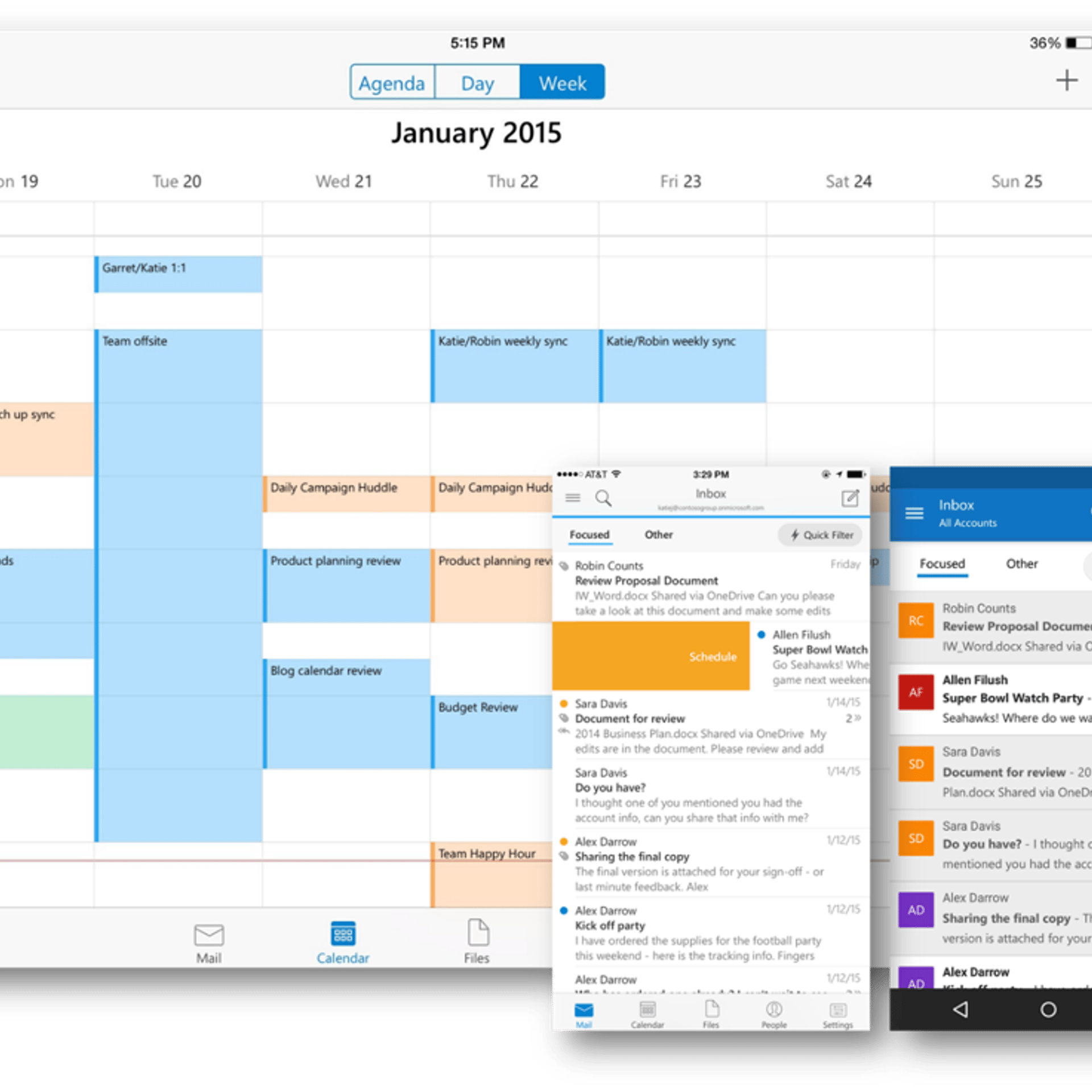 Outlook for iOS and Android