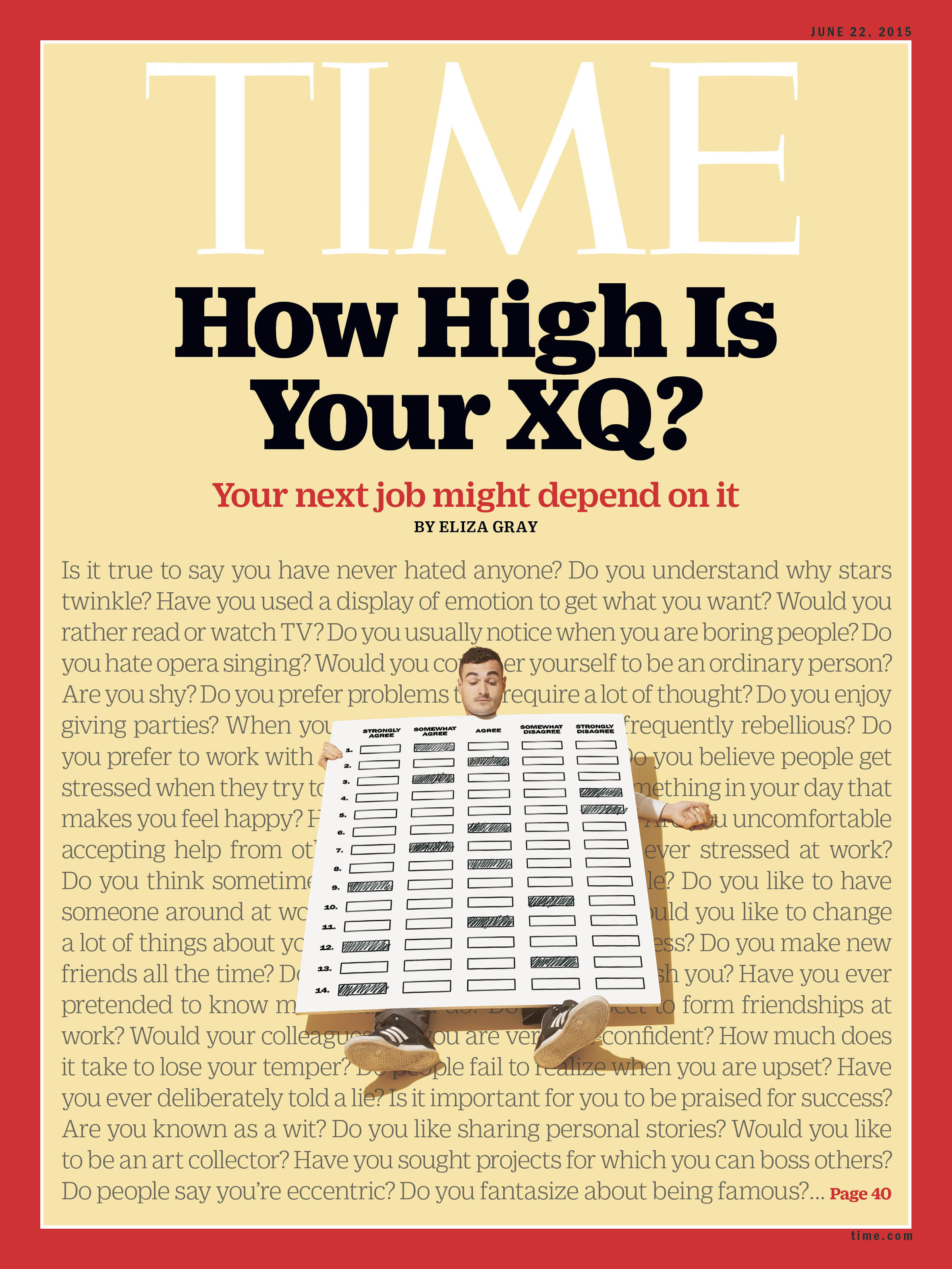 XQ Test Time Magazine Cover