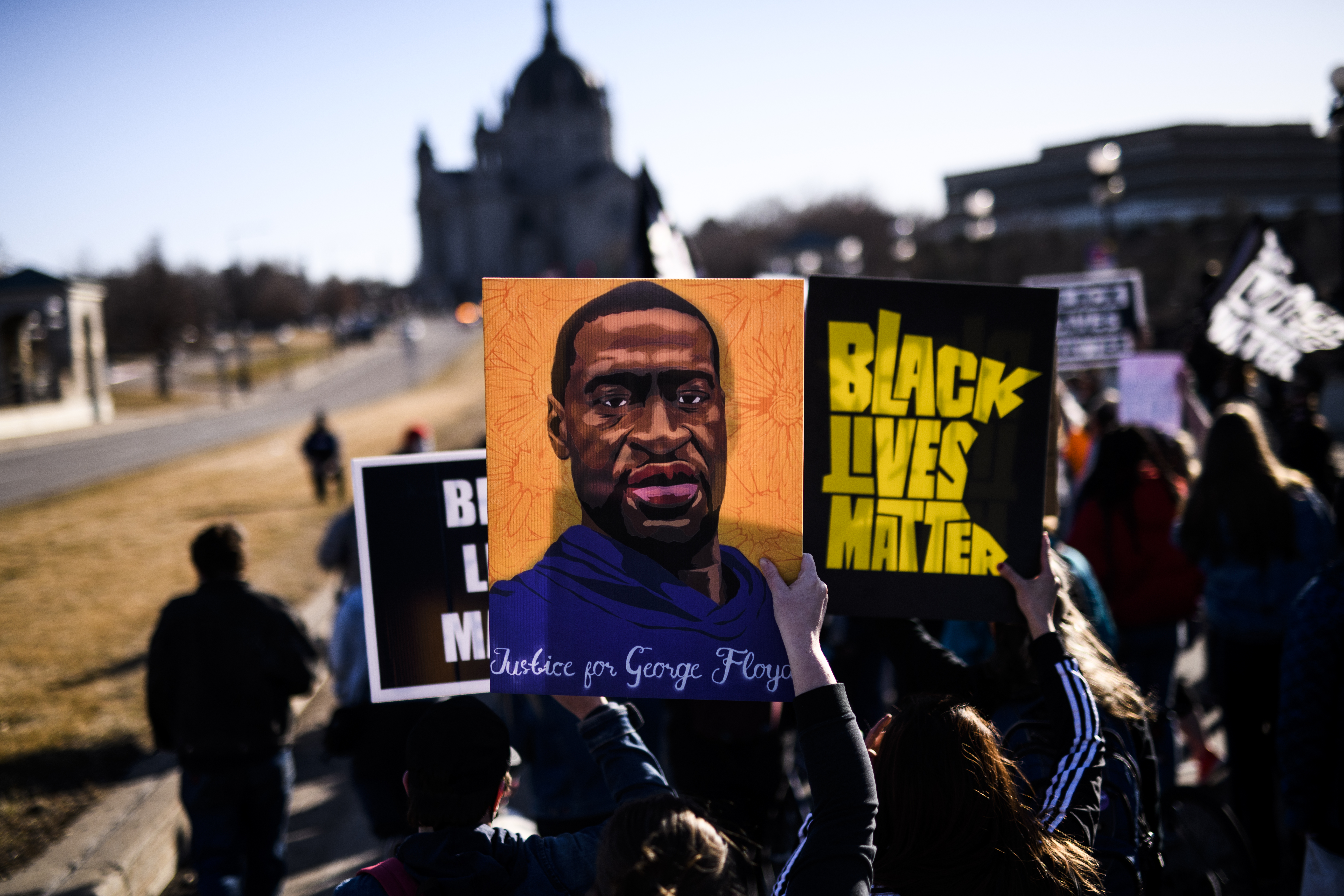 Activists Rally At Minnesota State Capitol Ahead Of Trial Of Derek Chauvin