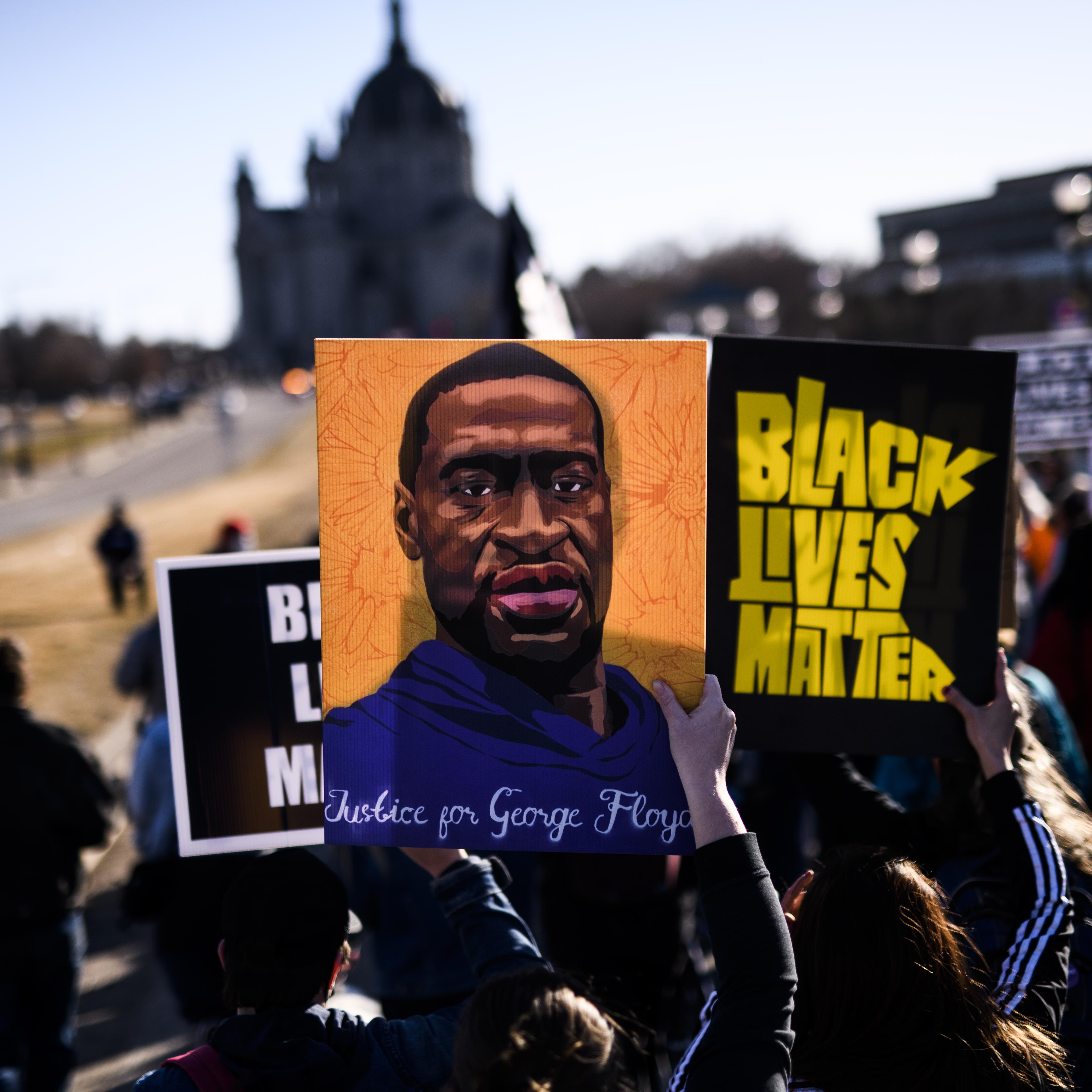 Activists Rally At Minnesota State Capitol Ahead Of Trial Of Derek Chauvin