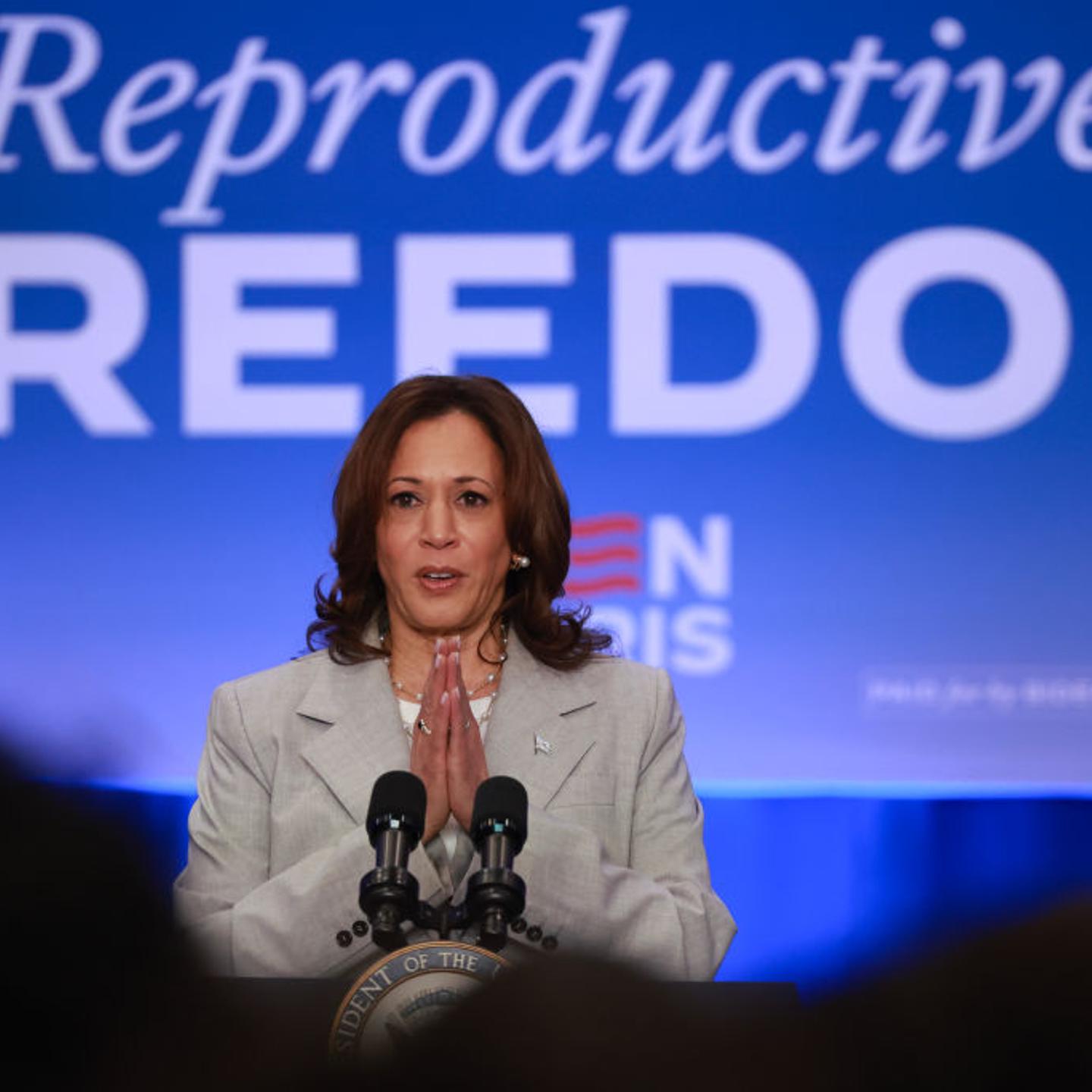 VP Harris Campaigns In Florida As State's Restrictive Abortion Law Takes Effect