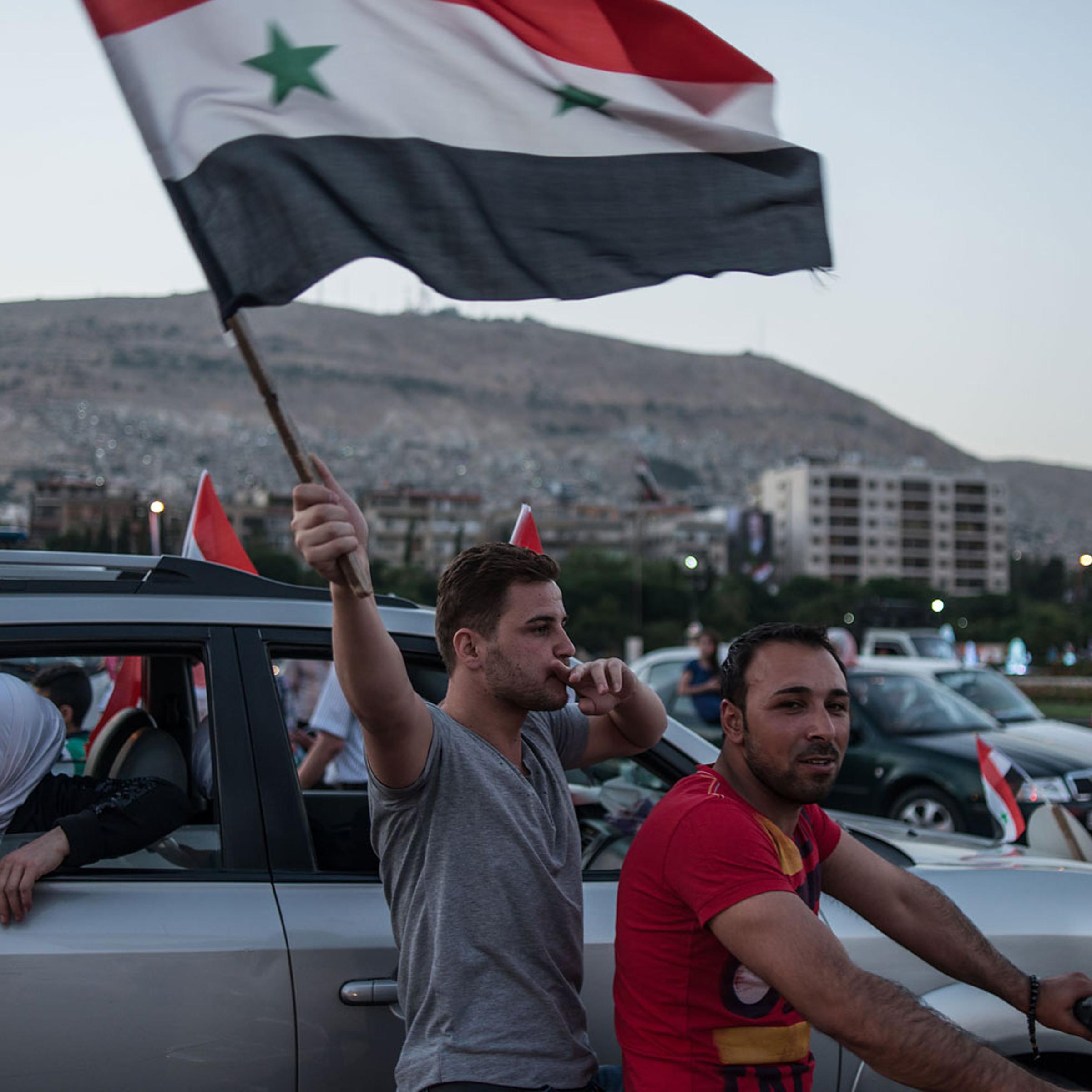 SYRIA-DAMASCUS-PRESIDENTIAL ELECTION-RALLY
