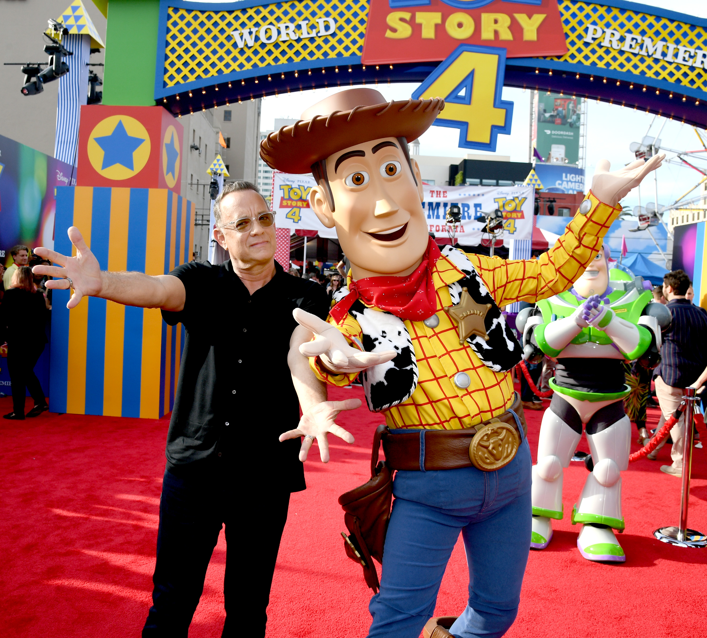 Tom Hanks steals cardboard cutout