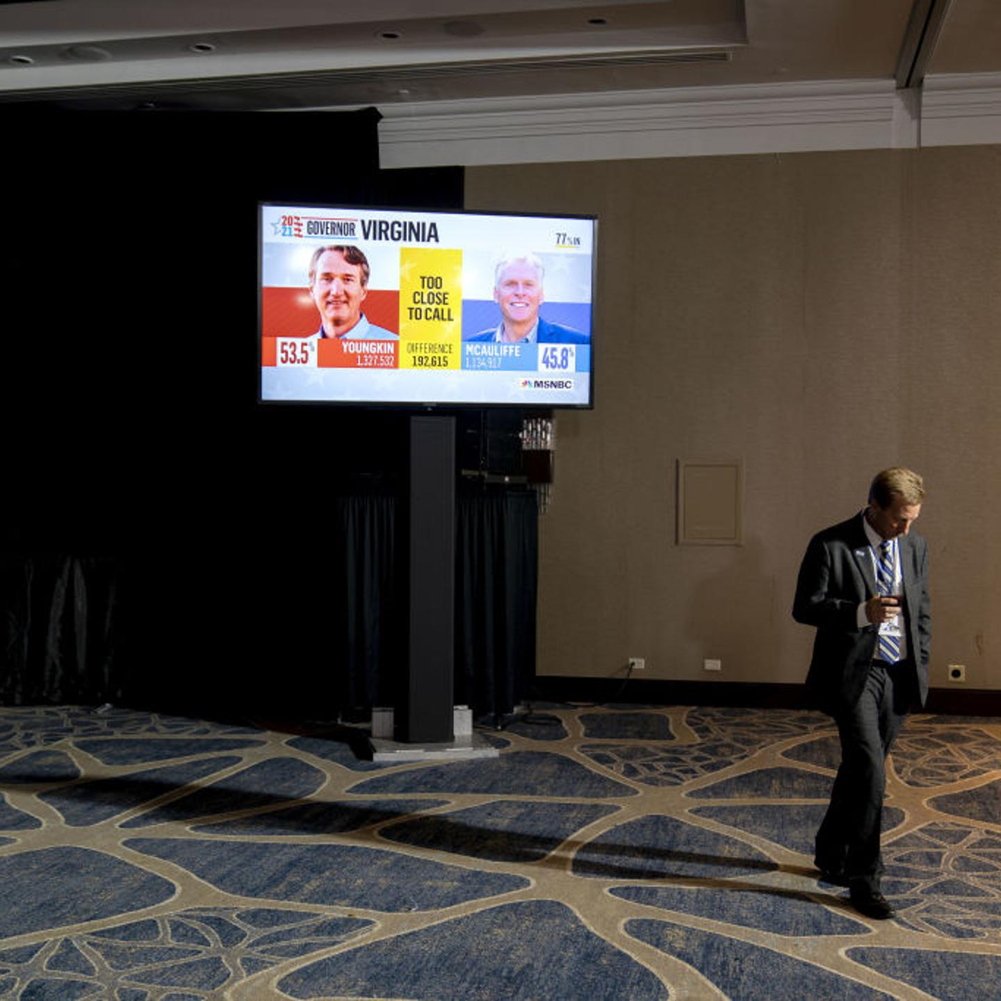 Virginia Democratic Gubernatorial Candidate Terry McAuliffe Holds Election Night Rally