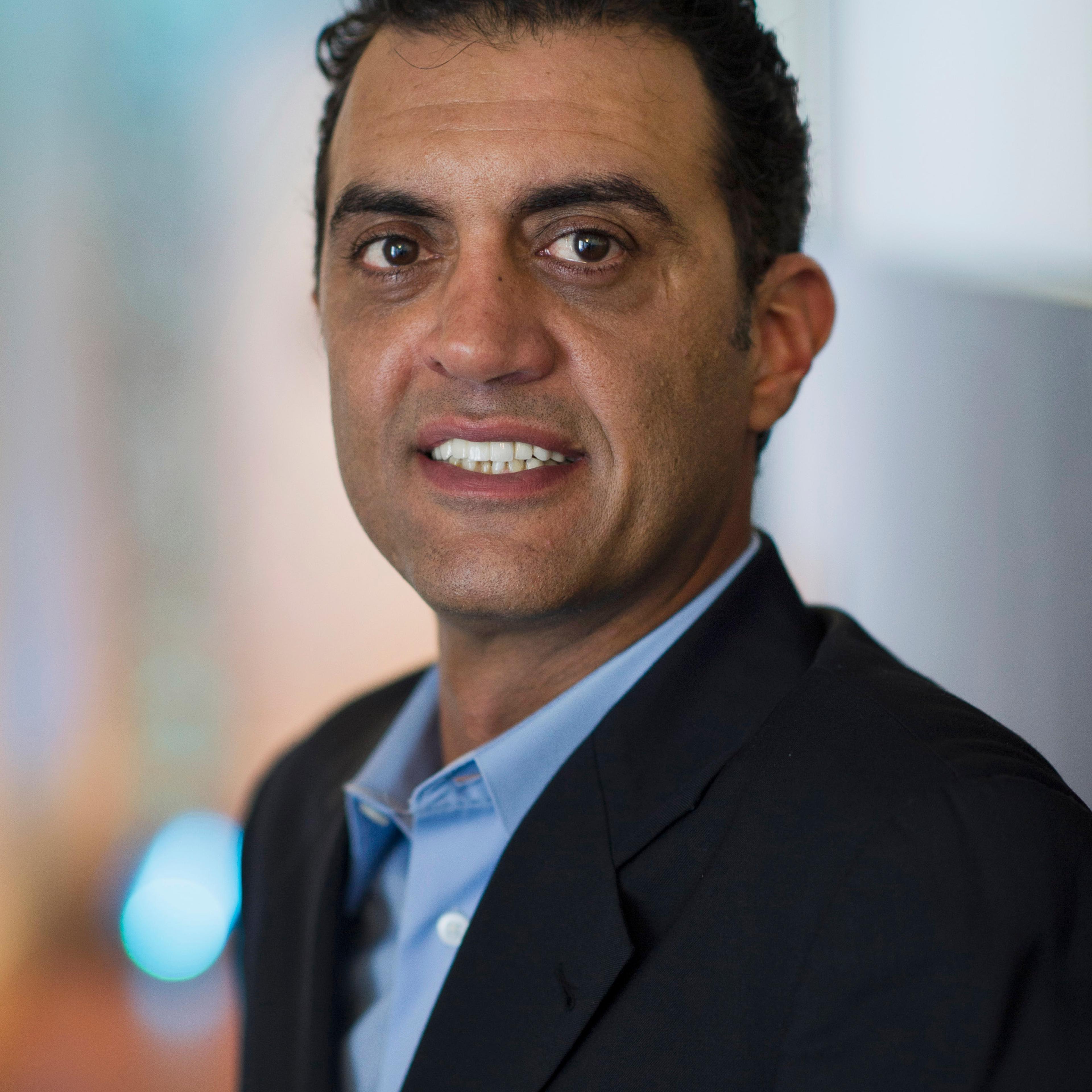 Emil Michael senior vice president of business for Uber Technologies Inc. stands for a photograph after a Bloomberg Television interview in San Francisco on July 29, 2014.