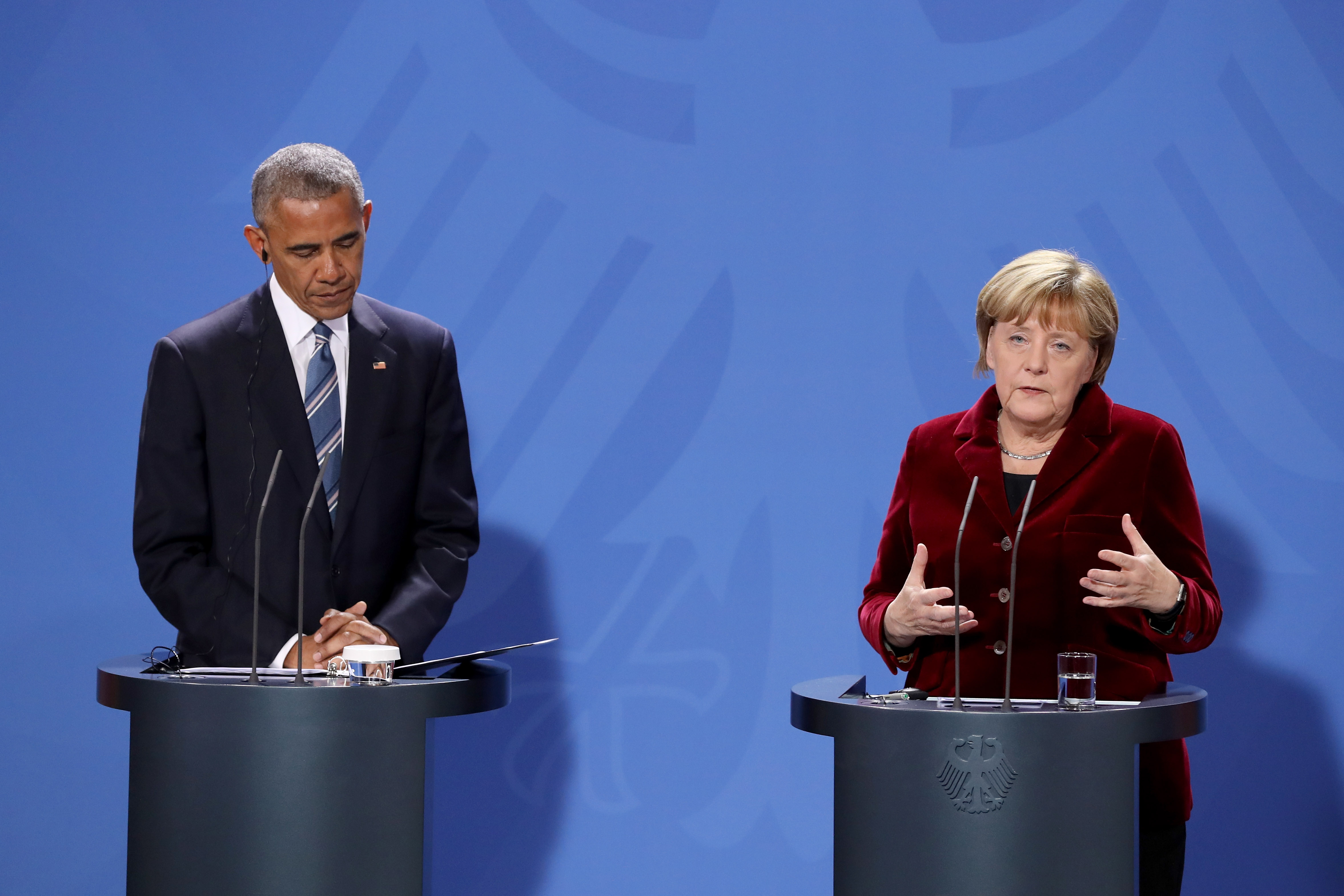 U.S. President Obama Meets With Angela Merkel