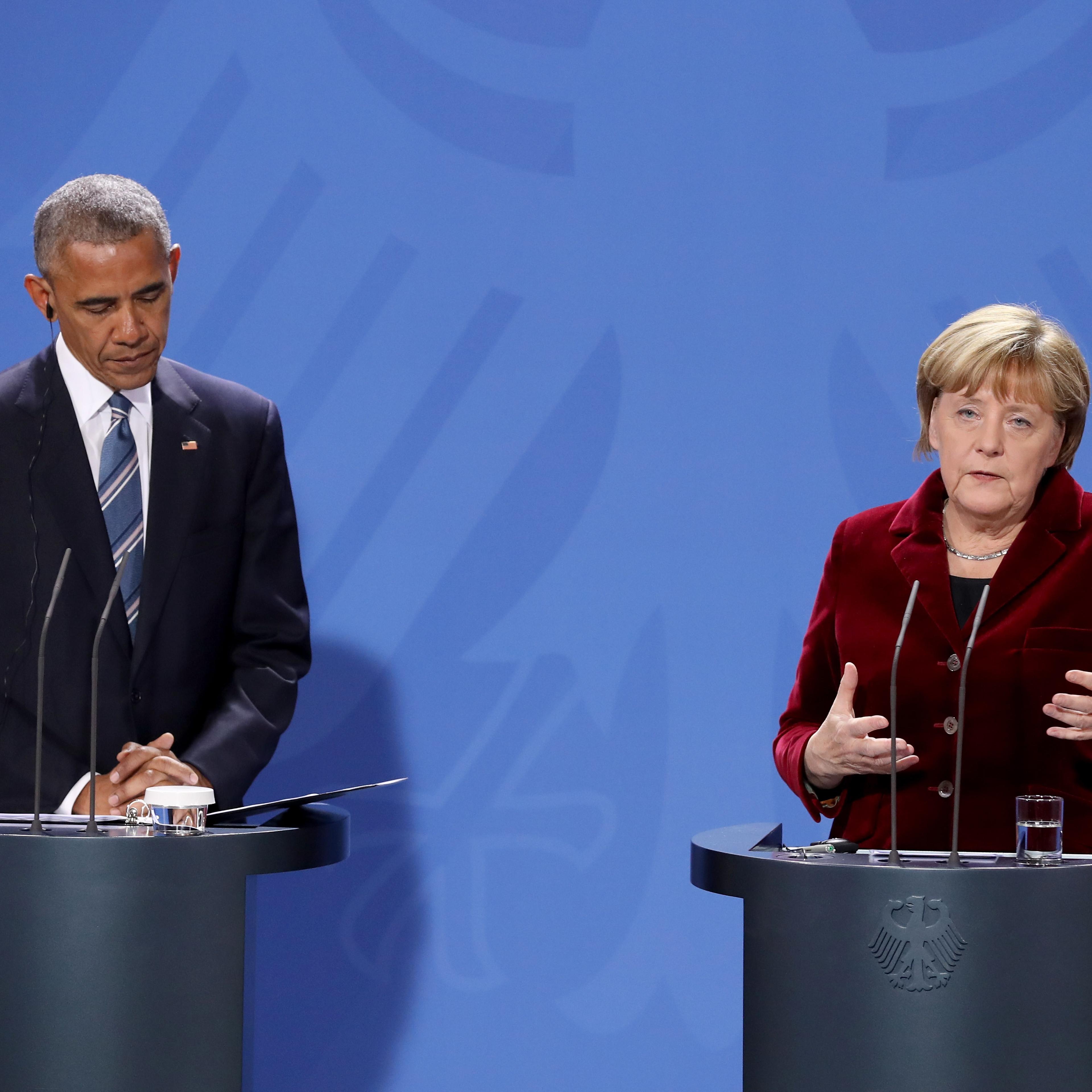 U.S. President Obama Meets With Angela Merkel