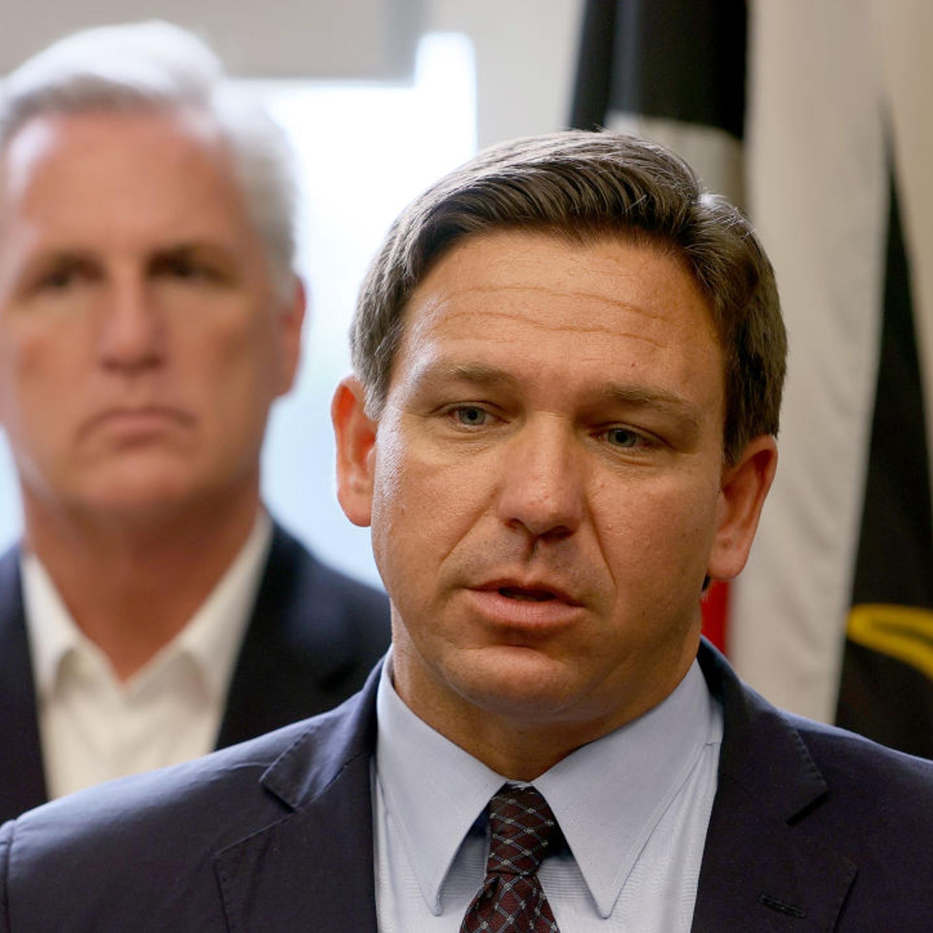 Minority Leader McCarthy And Florida Gov. De Santis Hold Press Conference On Cuba