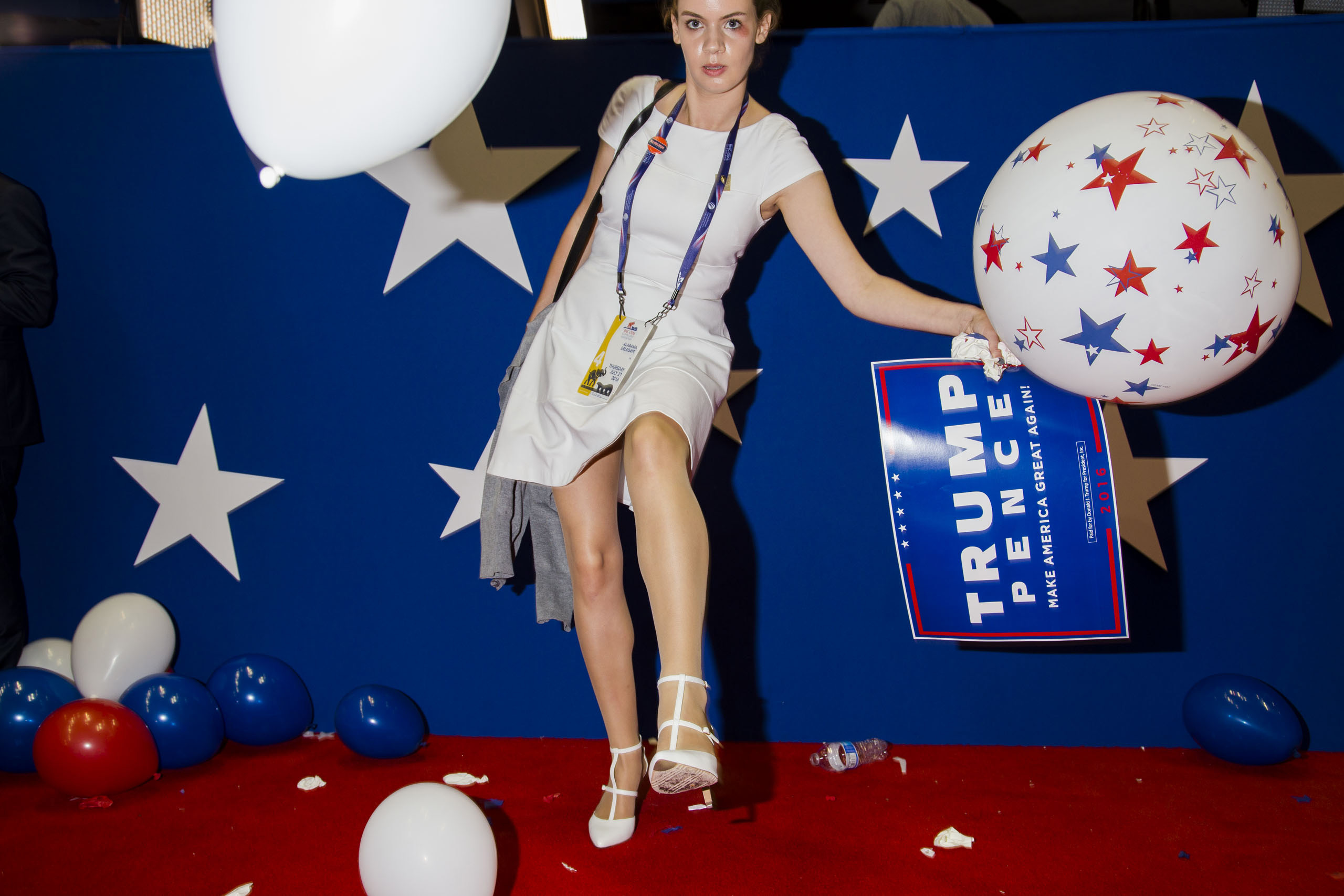 Scenes from the floor at the Republican National Convention in Cleveland on Thursday, July 21, 2016.