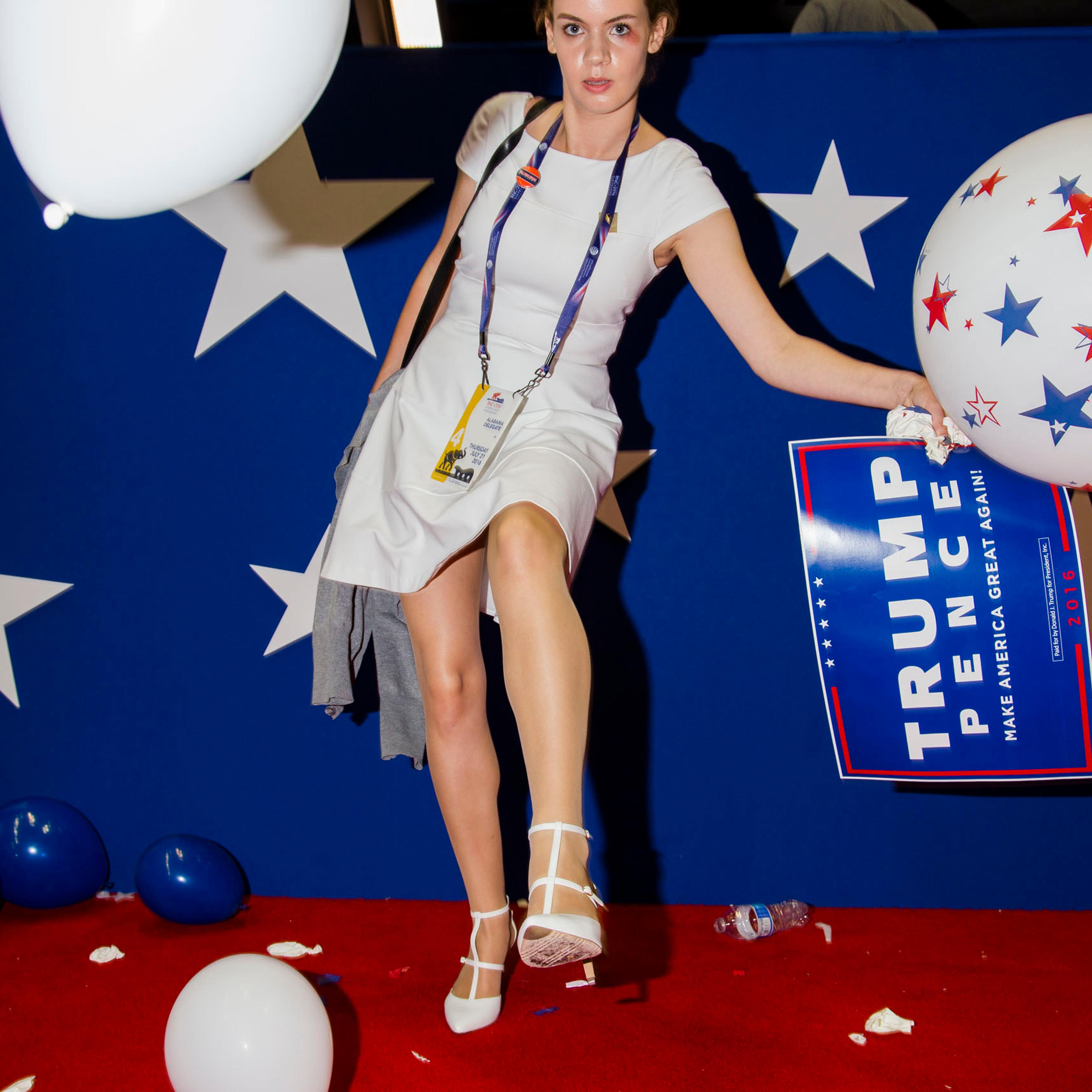 Scenes from the floor at the Republican National Convention in Cleveland on Thursday, July 21, 2016.