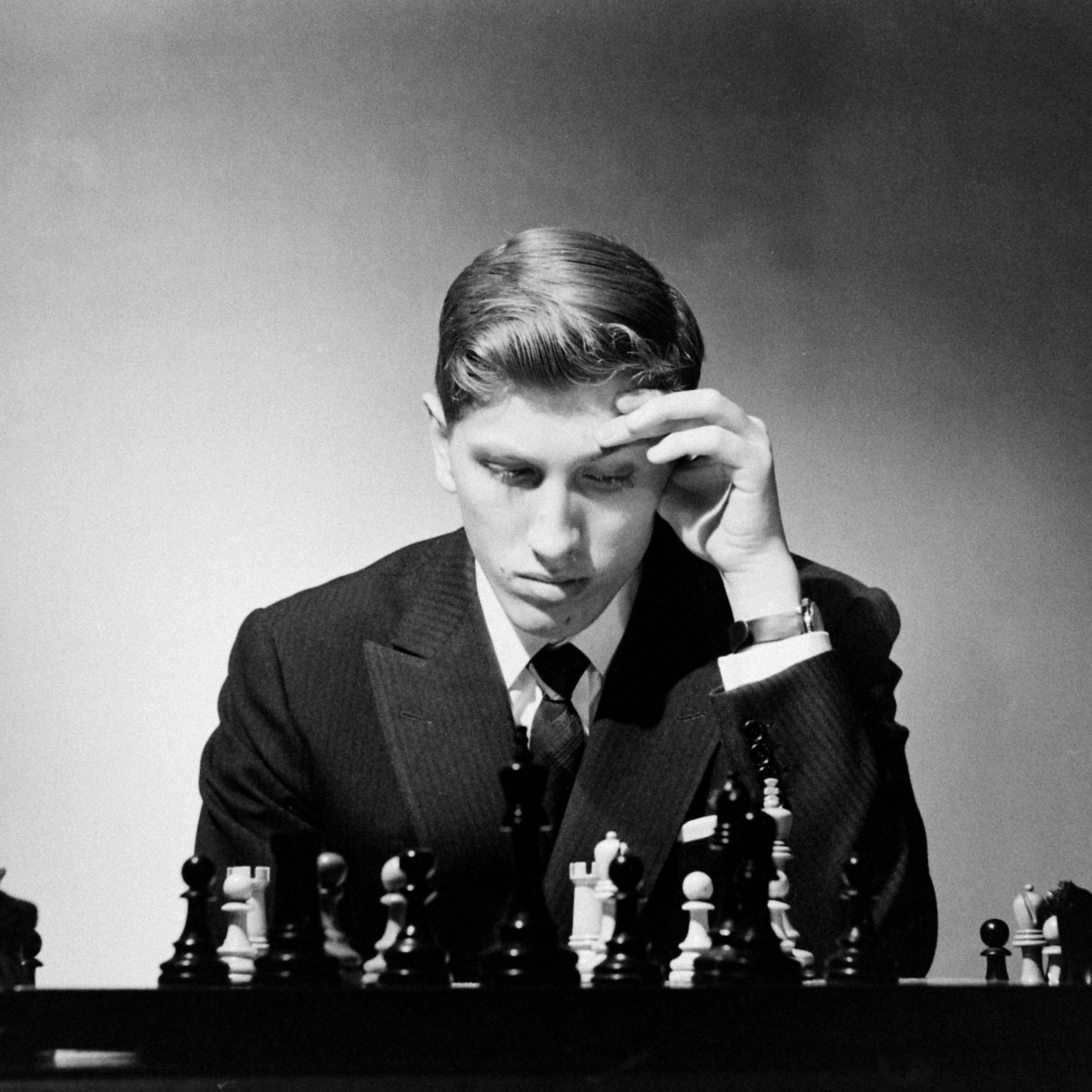 Bobby Fischer in New York, 1962.