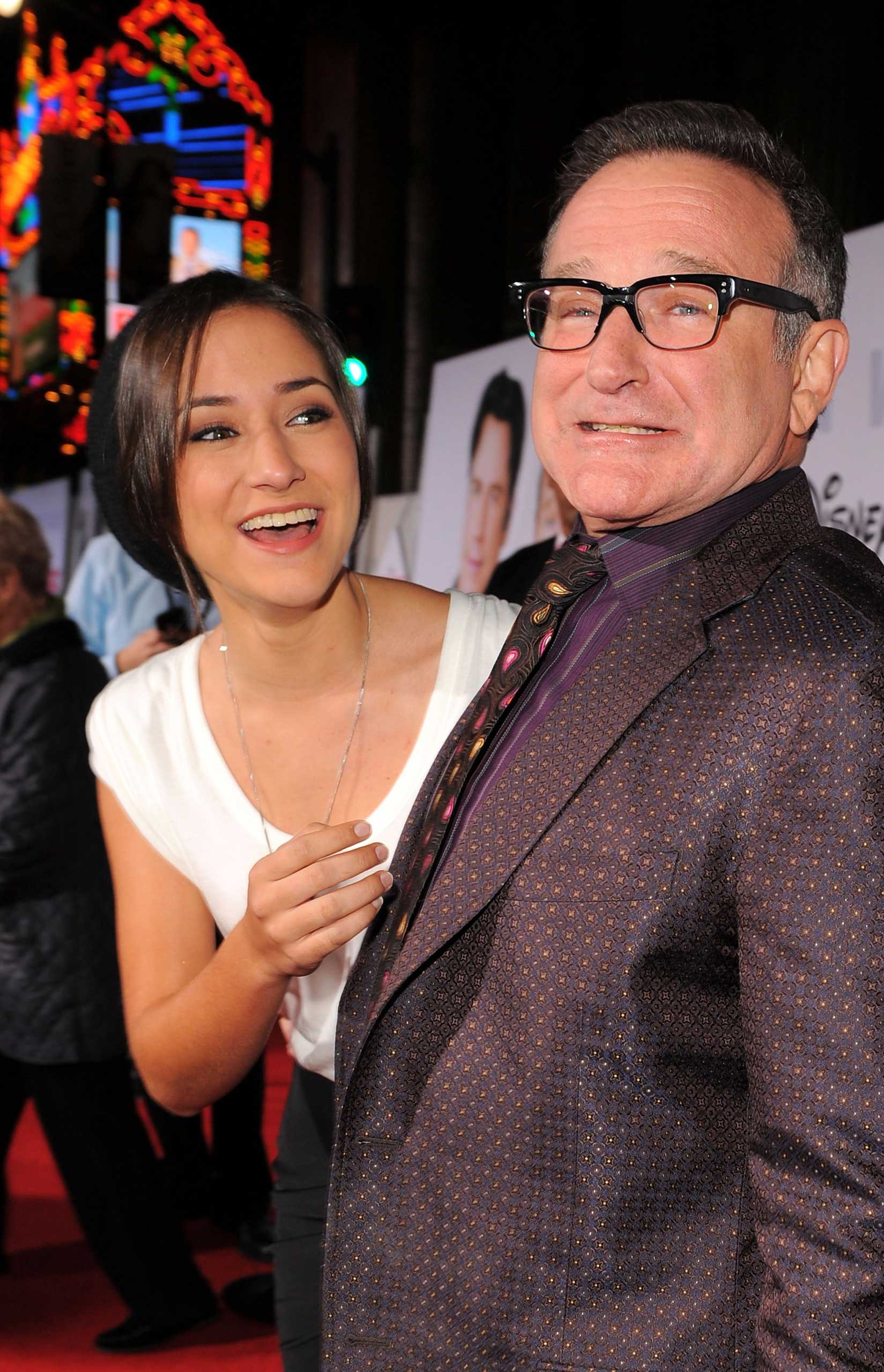 Zelda Williams and Robin Williams arrive at the premiere of Walt Disney Pictures' "Old Dogs" in Hollywood, Calif. on Nov. 9, 2009.