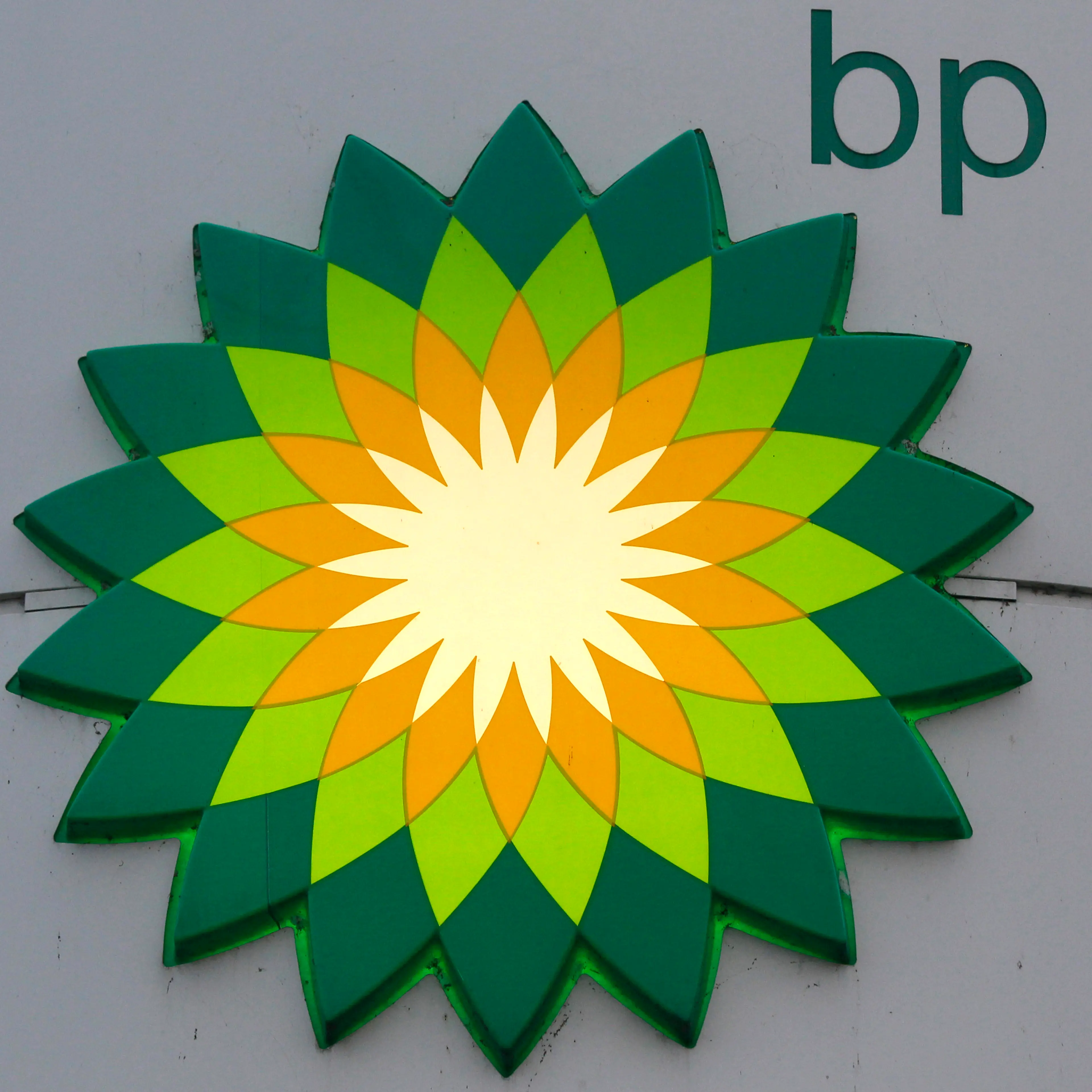 BP logo is seen at a fuel station of British oil company BP in St. Petersburg