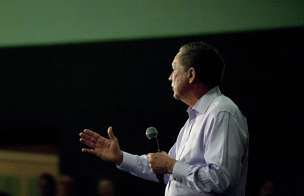 Presidential Candidate And Ohio Governor John Kasich Hold Town Hall In Strongsville