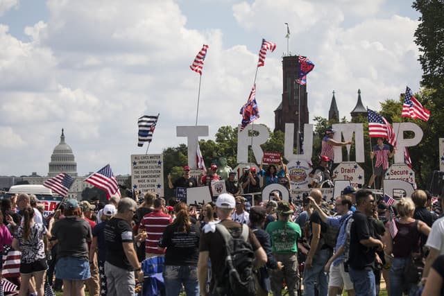 Donald Trump Rally Fans Donald Trump Rally: Attendees Back the President