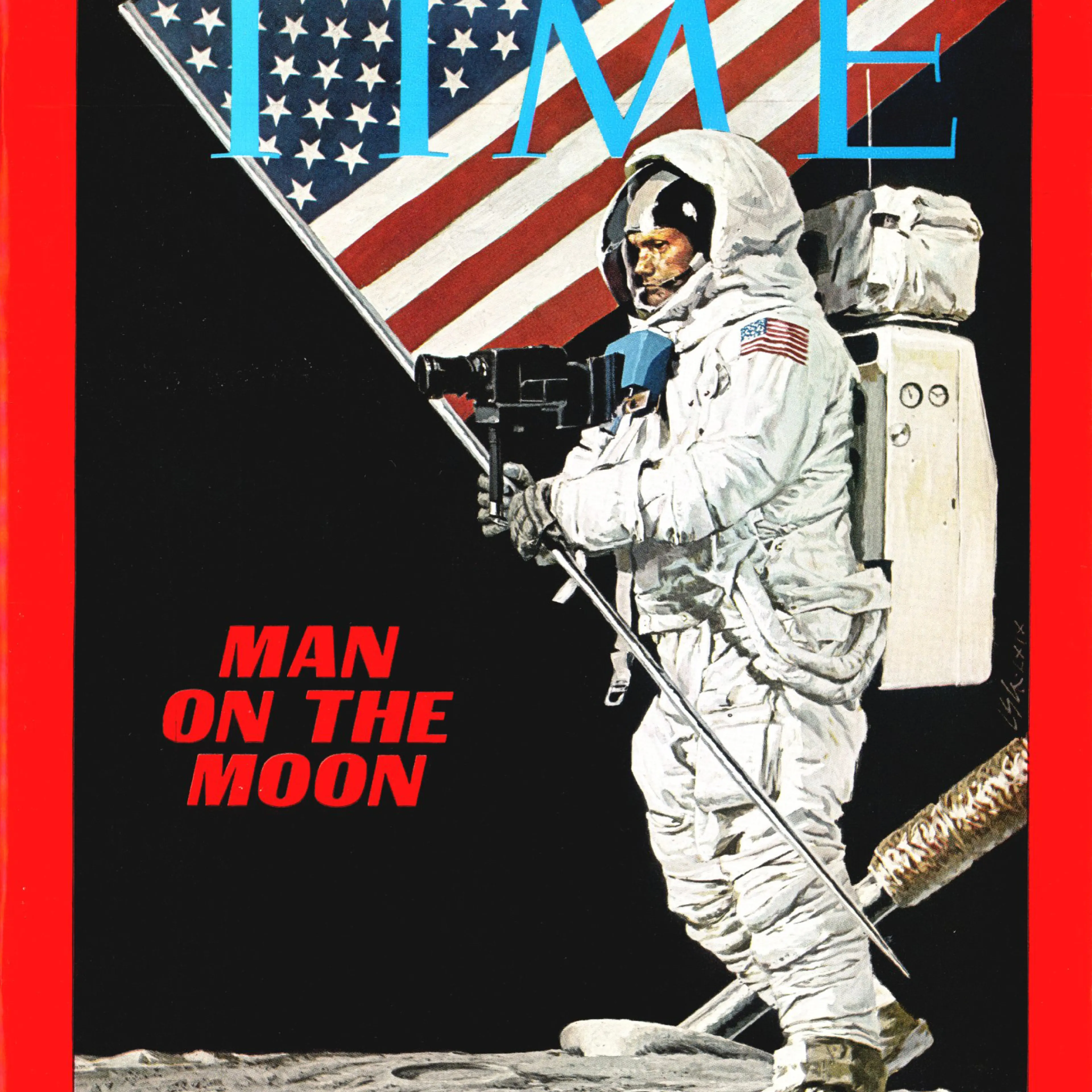 The cover of Time Magazine on July 25, 1969