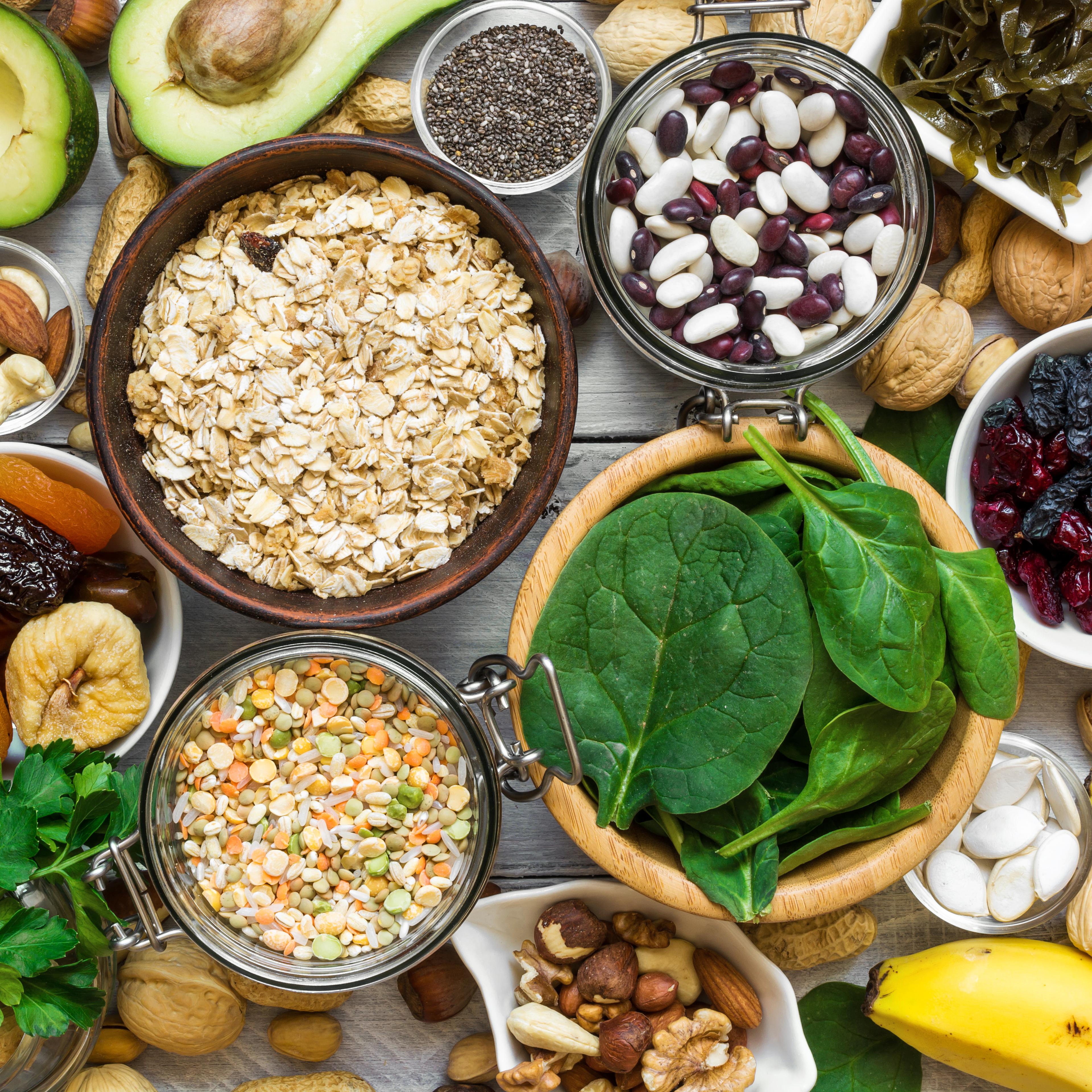 Food containing magnesium and potassium