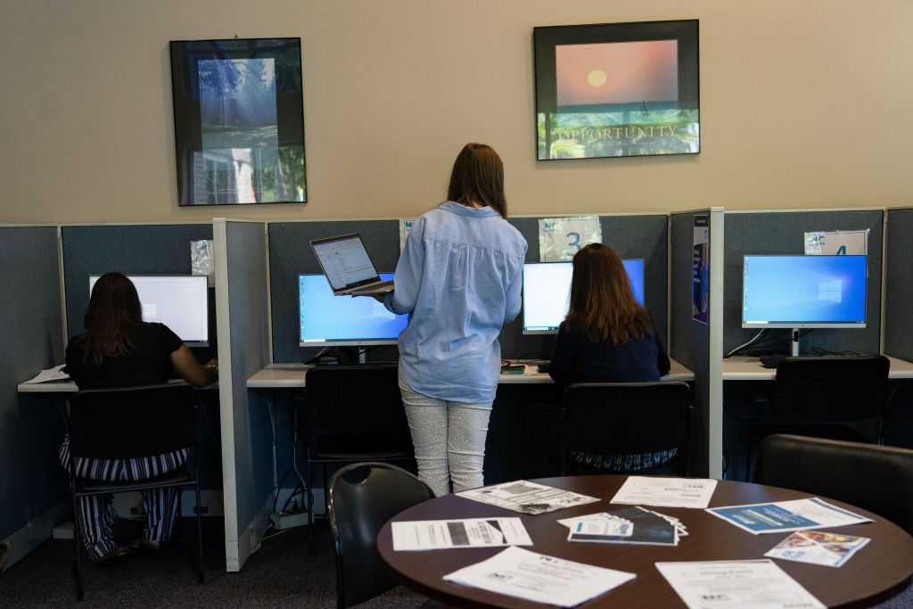 Attendees At Career Fairs Ahead Of Jobless Claims