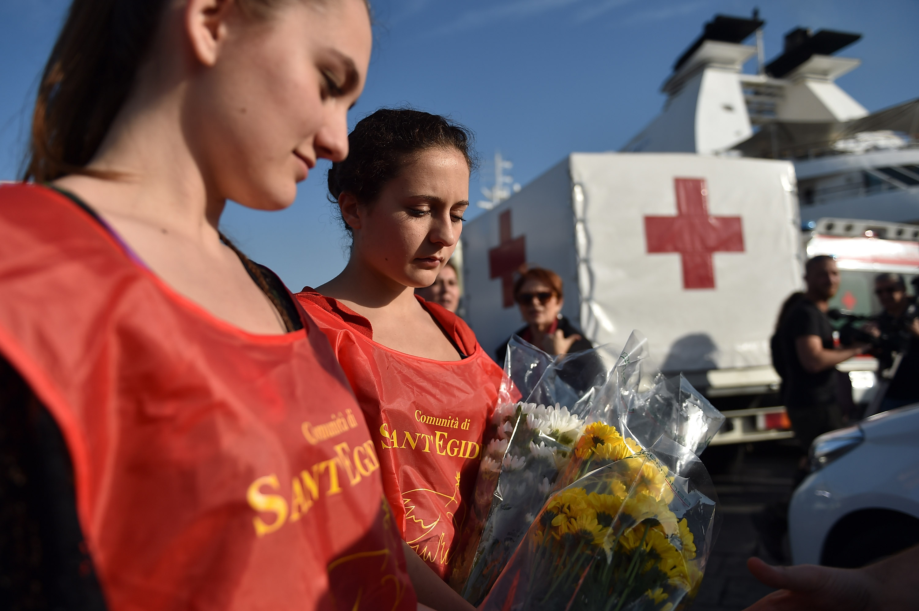 Italian Navy Ship Grecale Carries 206 Migrant Survivors From Recent Shipwreck