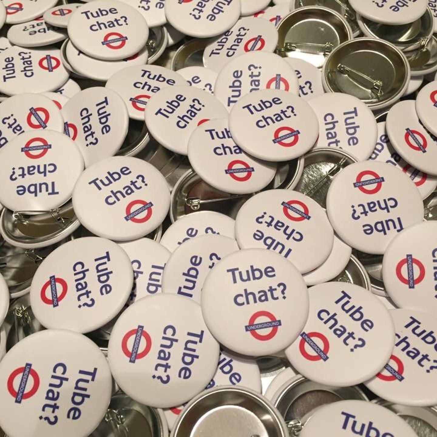 Jonathan Dunne, who moved to London from Colorado in 1997, created 'Tube Chat' badges and gave them out in London Underground stations to encourage commuters to talk to each other