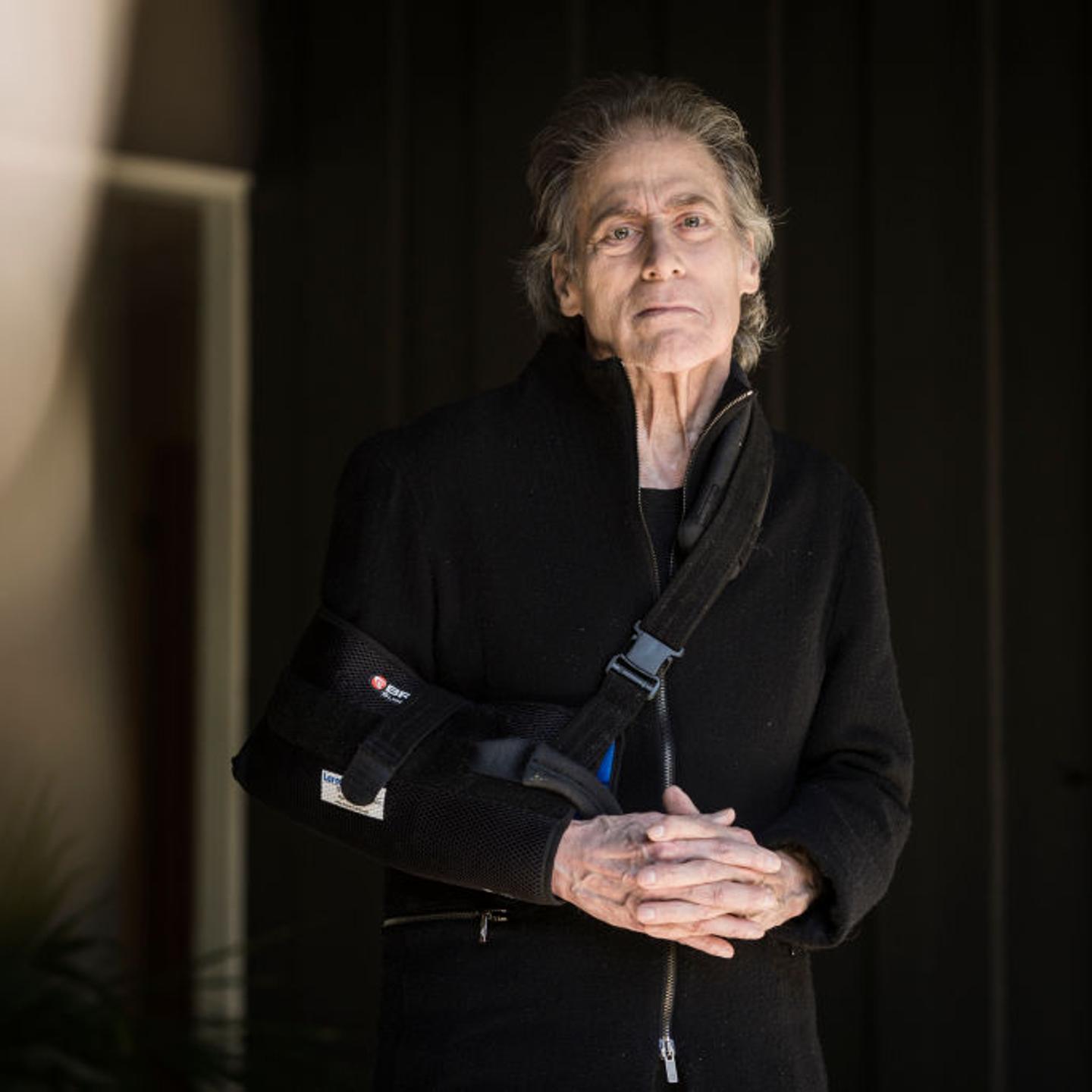 Comedian and actor Richard Lewis poses for a portrait at his home on Feb. 20, 2020.