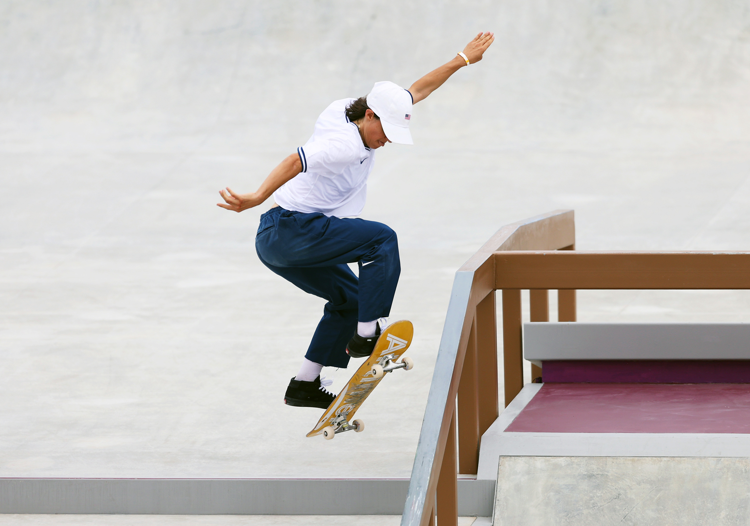 Alexis Sablone of Team United States competes during the Women's Street Prelims Heat 4